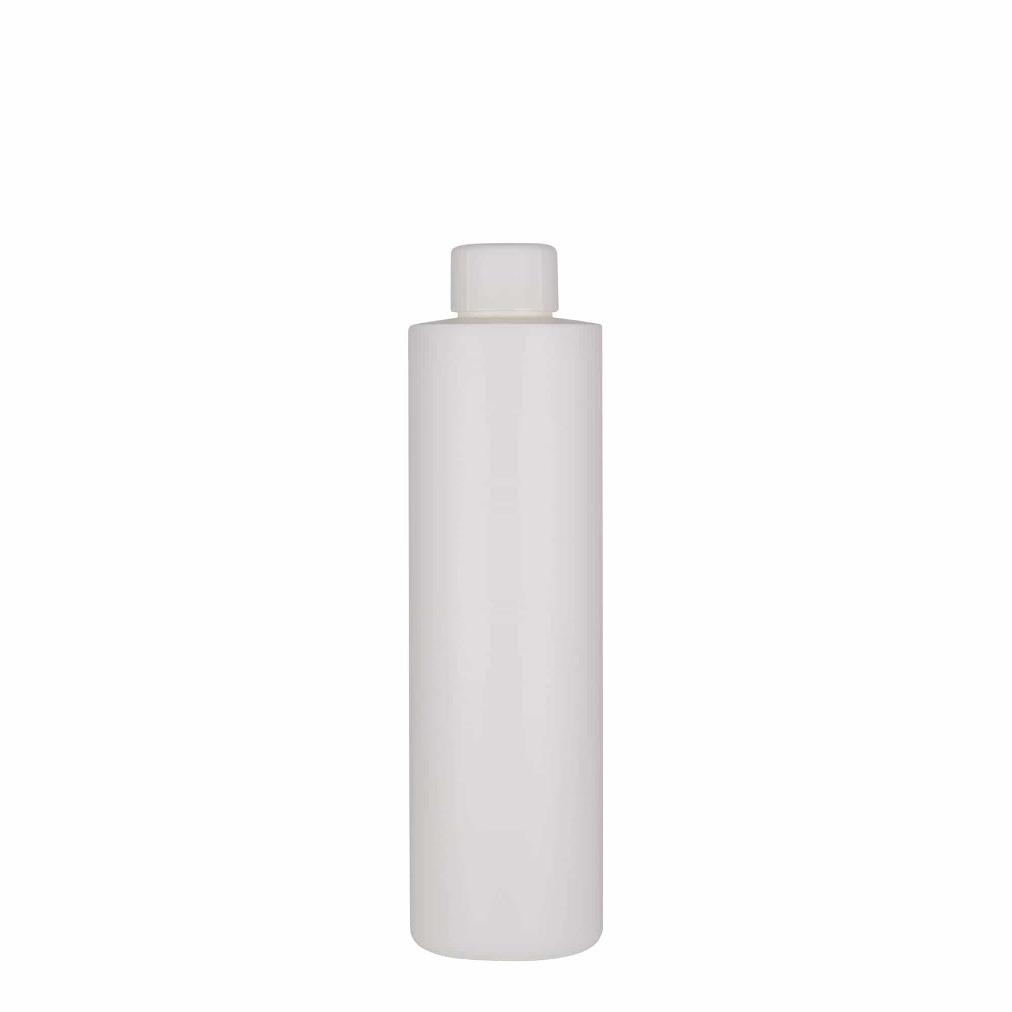 Plastična flaša 250 ml 'Pipe', HDPE, bijela, otvor: GPI 24/410 Plastična flaša 250 ml 'Pipe', HDPE, bijela, otvor: GPI 24/410