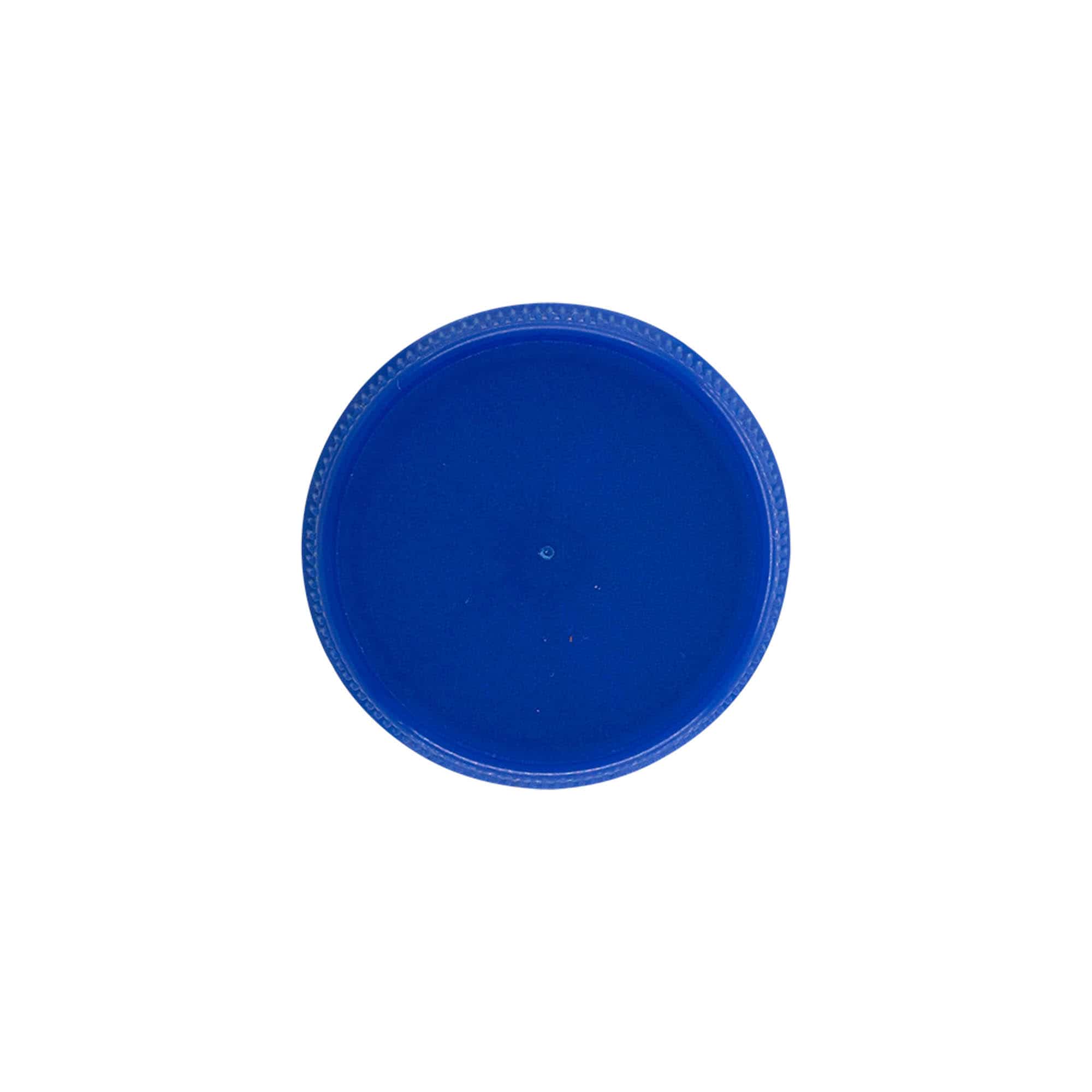 Navojni zatvarač sa dvostrukim navojem, PE plastika, plava, za otvor: PET 38 mm Navojni zatvarač sa dvostrukim navojem, PE plastika, plava, za otvor: PET 38 mm