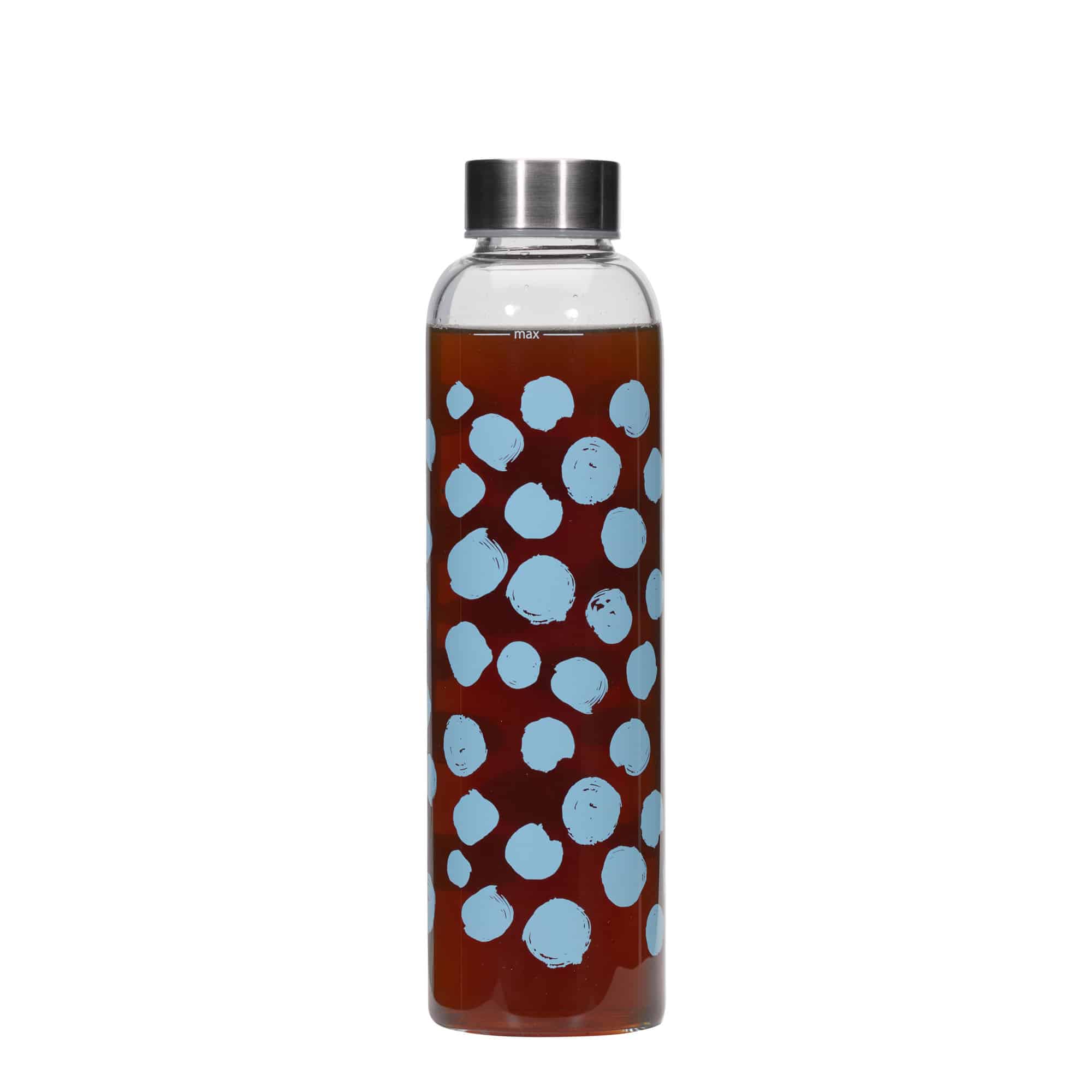 500 ml boca za piće 'Perseus - Plave tačke', otvor: navojni poklopac