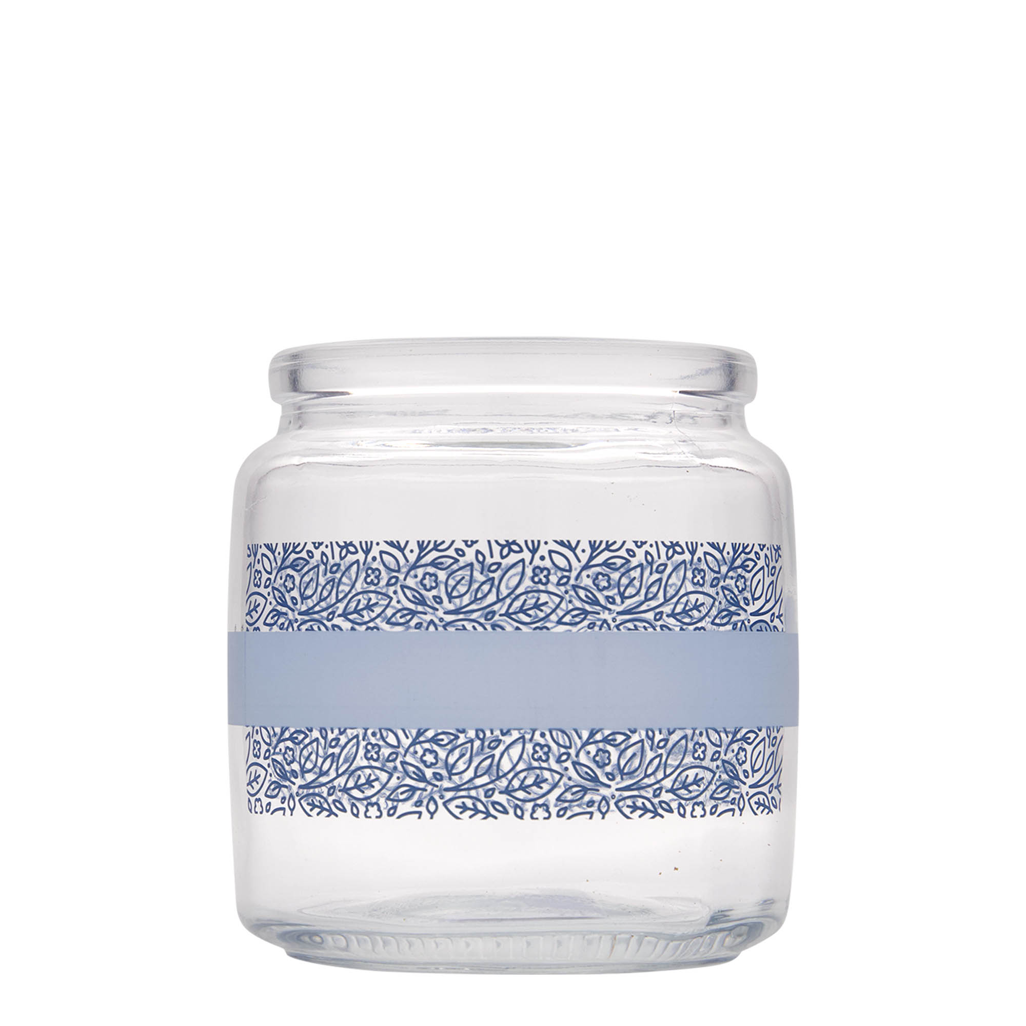 750 ml čaša sa čepom 'Giara', motiv: Naturalmente blu, otvor: čep