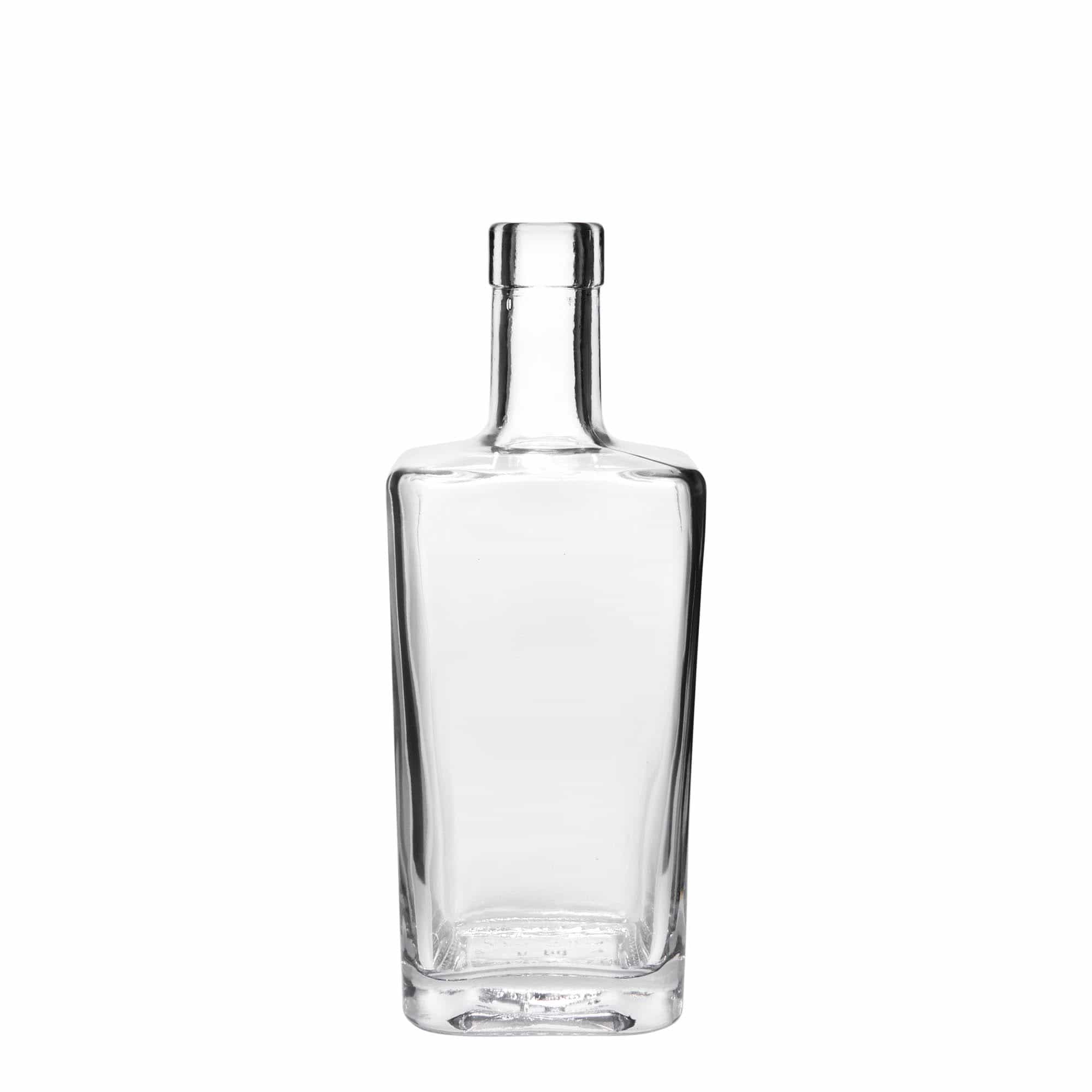 500 ml staklena boca 'Noel', kvadratna, grlo: čep