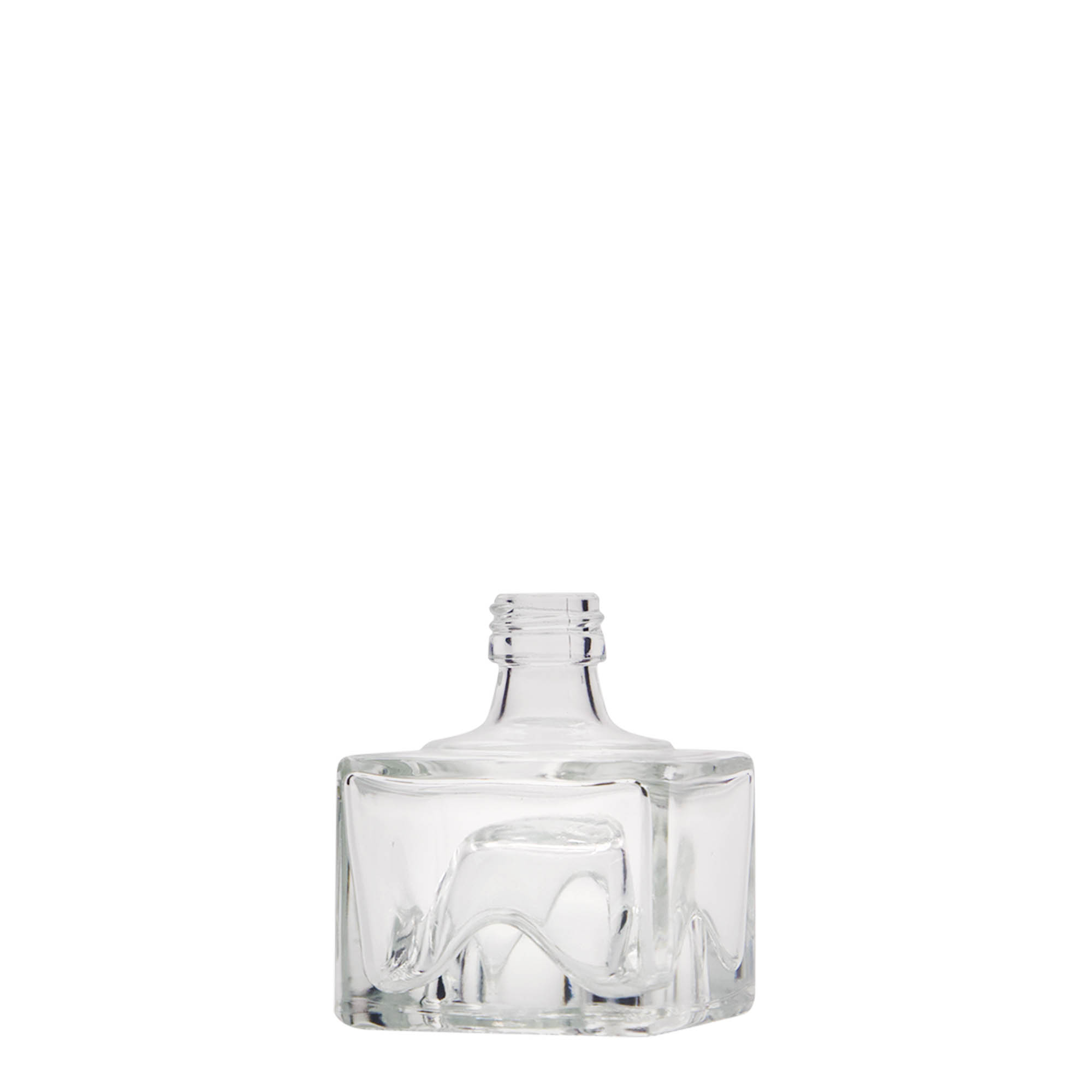 40 ml staklena bočica 'Cocolores', kvadratna, grlo: PP 18