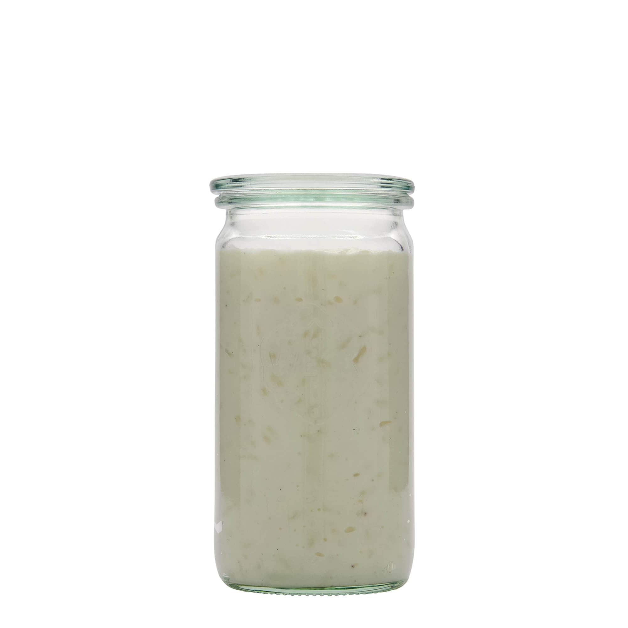 340 ml WECK cilindar staklena tegla, otvor: okrugli rub