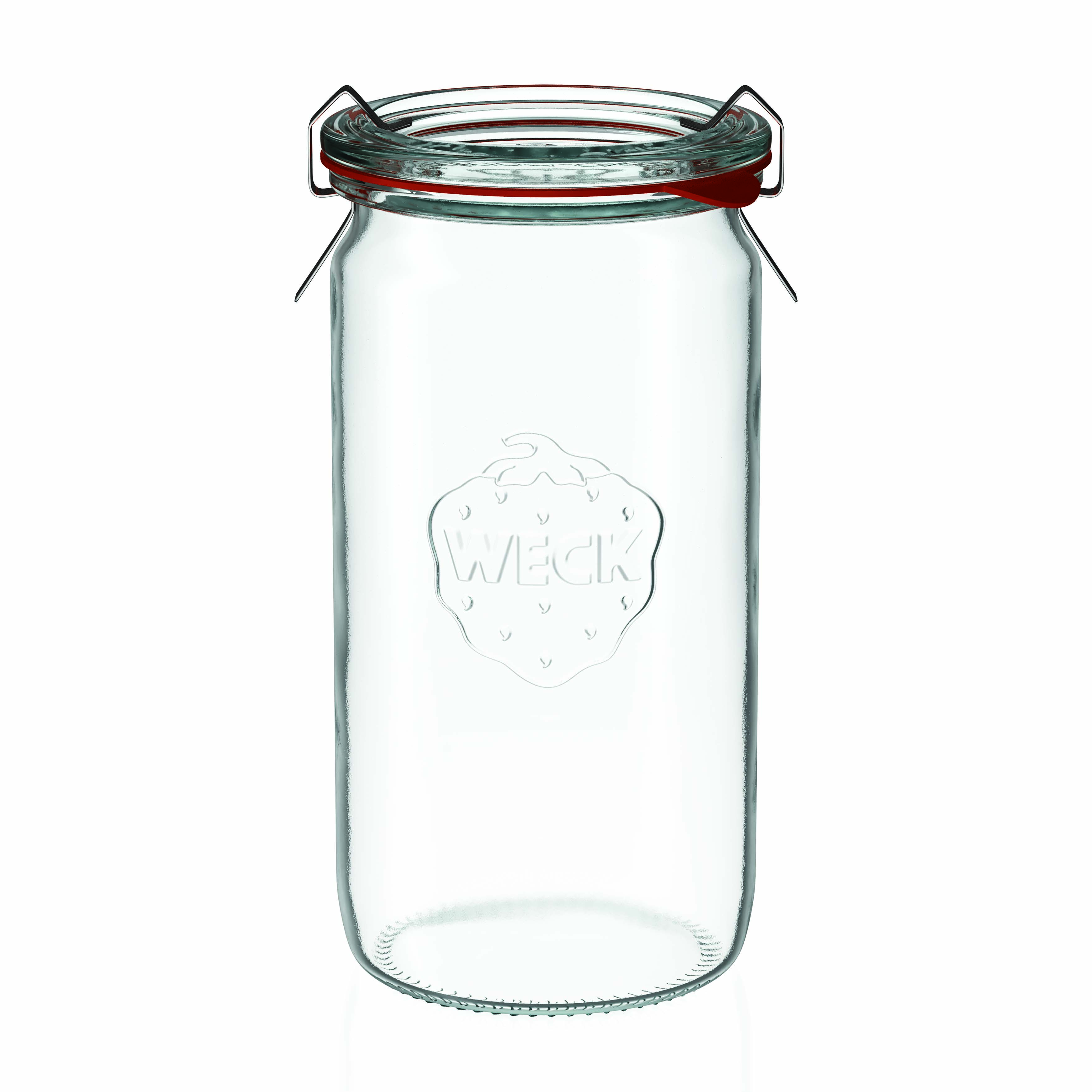 340 ml WECK cilindar staklena tegla, otvor: okrugli rub