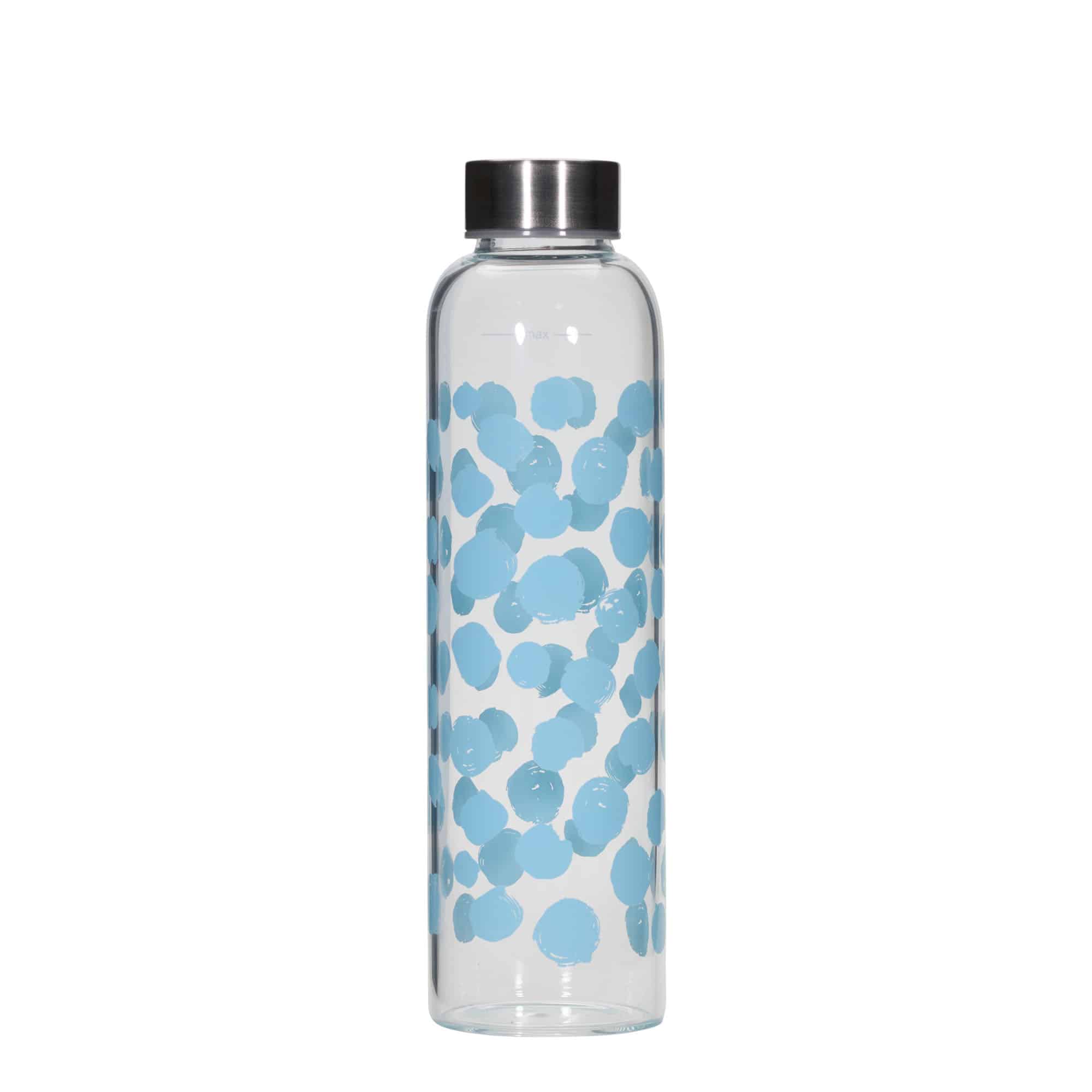 Flaša za piće 500 ml 'Perseus', motiv: Plave tačke, otvor: Navojni zatvarač
