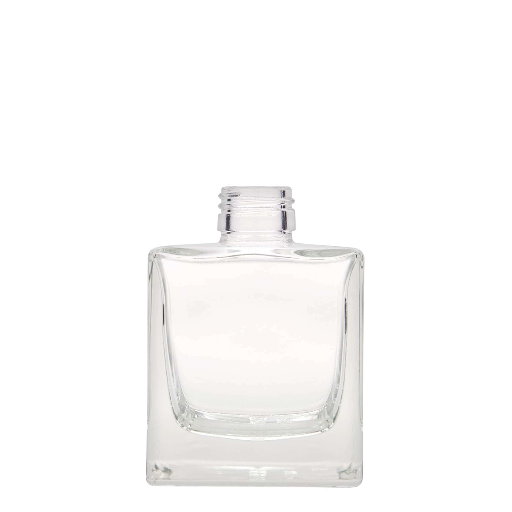 200 ml staklena boca 'Cube', kvadratna, grlo: PP 28