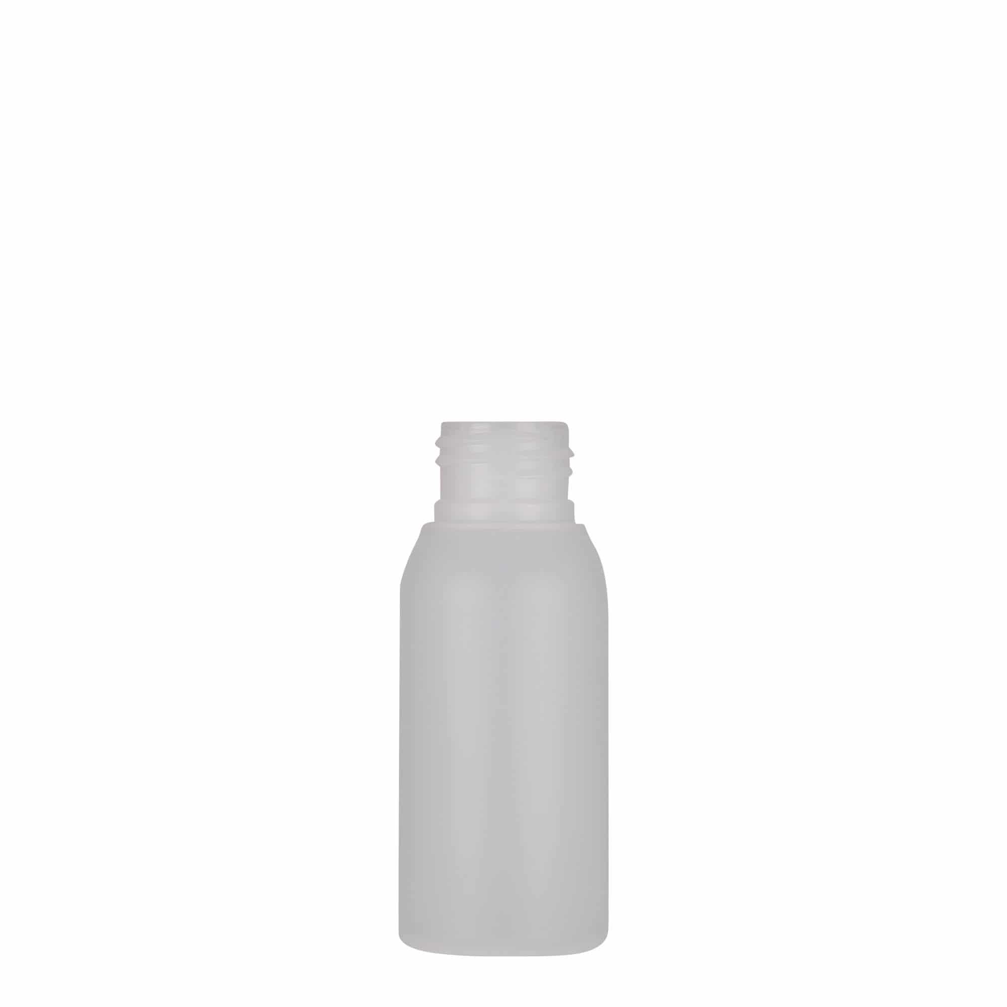 50 ml plastična boca „Tuffy“, HDPE, prirodna boja, grlo: 24/410