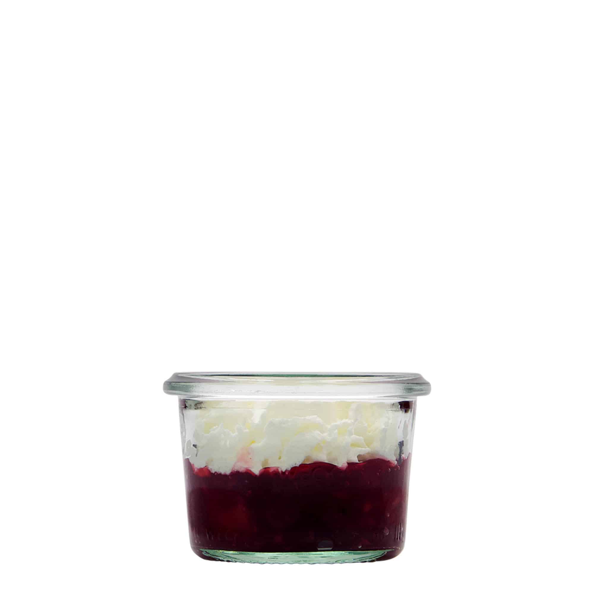 WECK staklenka sa poklopcem 80 ml, otvor: Okrugli rub