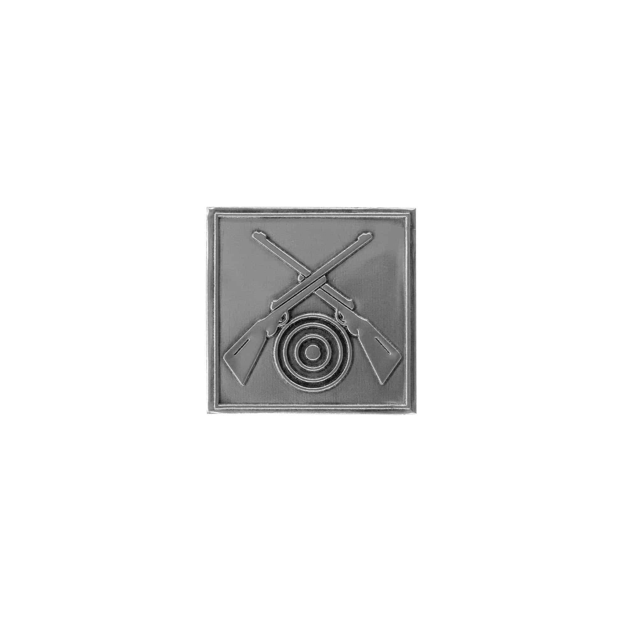 Limena etiketa 'Strijelac', kvadratna, metal, srebrna Limena etiketa 'Strijelac', kvadratna, metal, srebrna