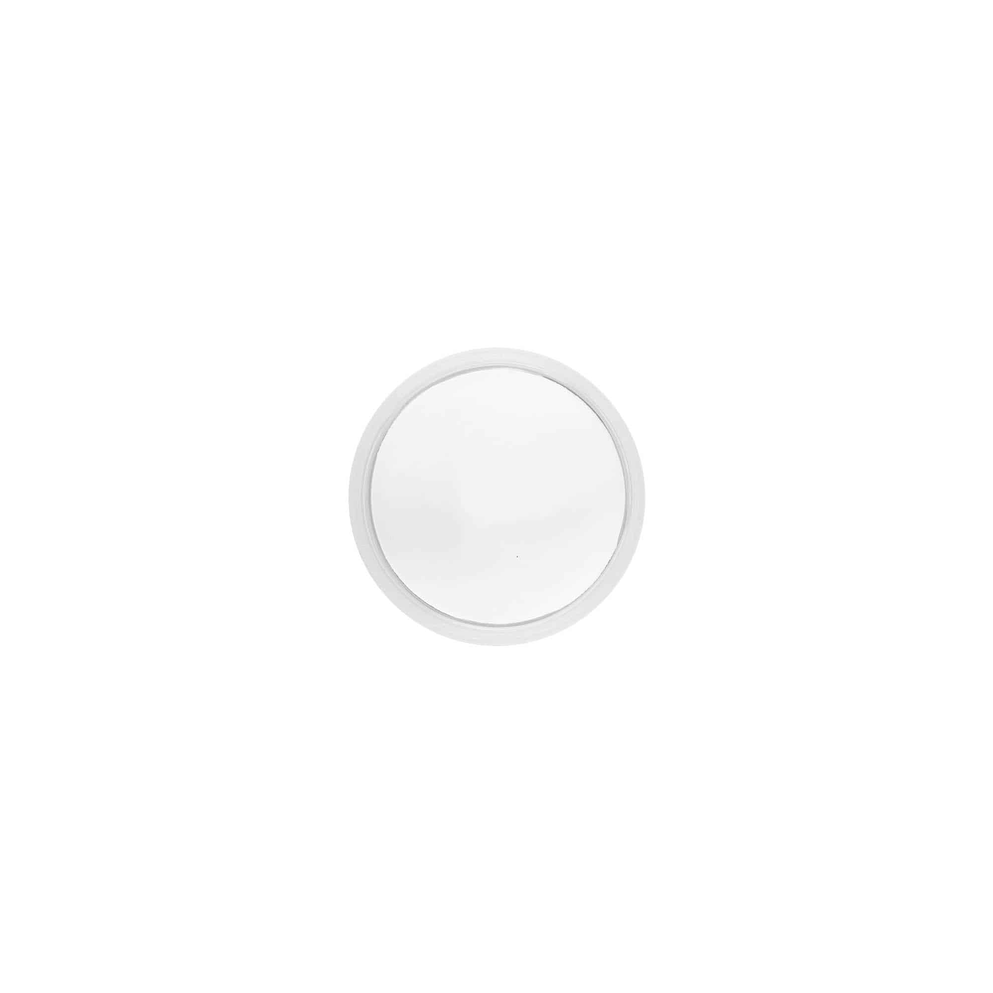 Navojni zatvarač 'Clear/Platin Edition', PP plastika, bijela, za otvor: 40/2P