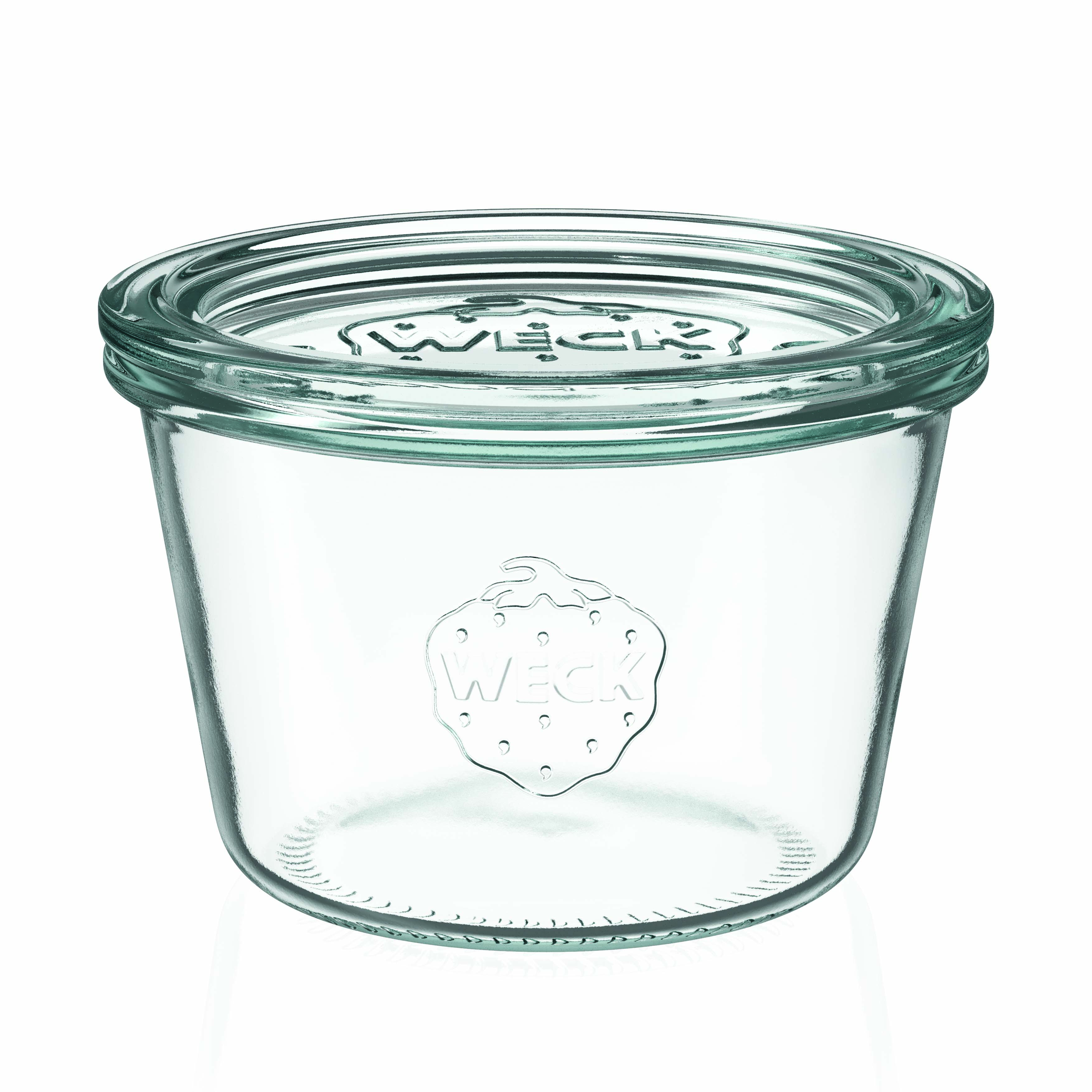 6x 370 ml WECK staklenka za preokretanje sa staklenim poklopcem RR 100