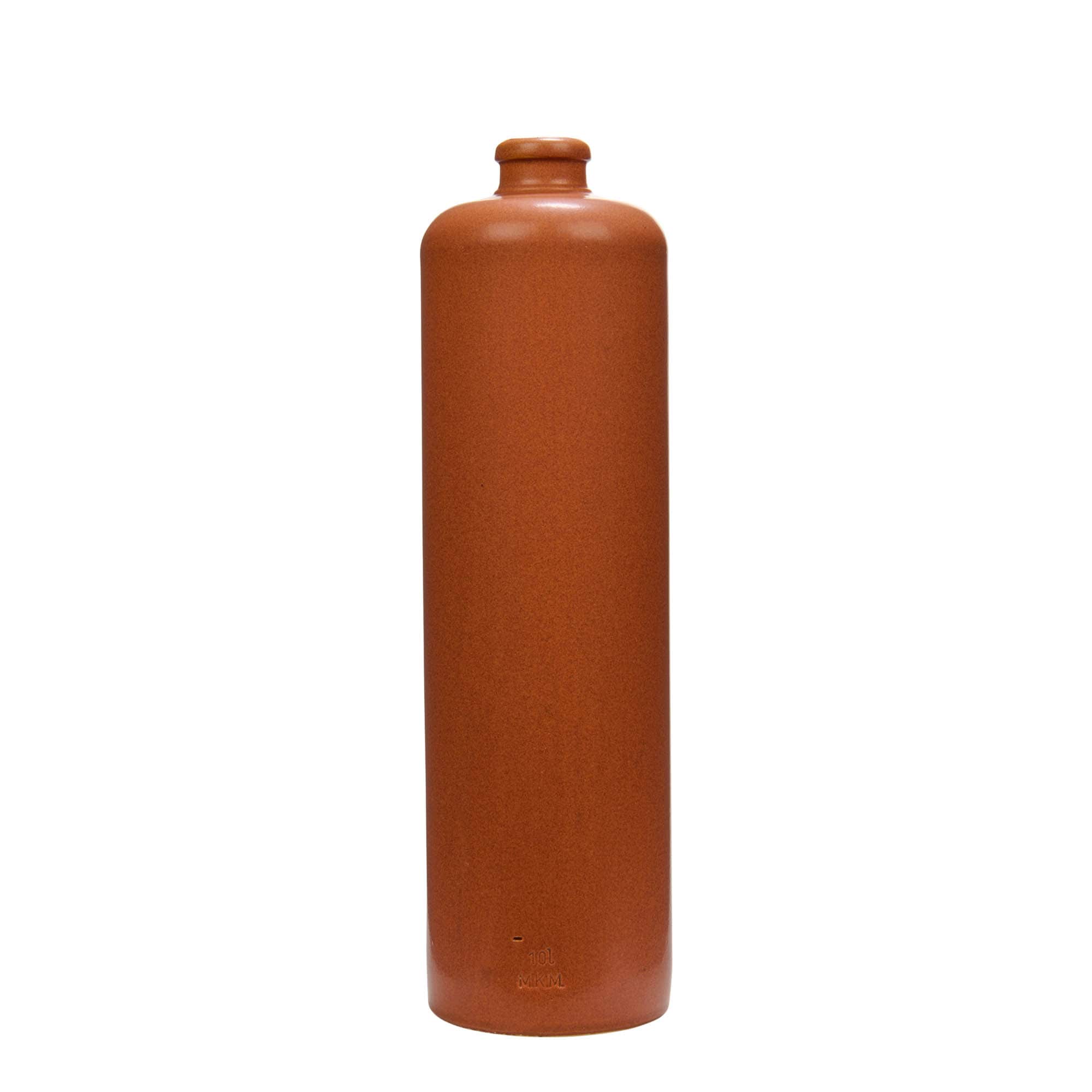 1.000 ml glineni vrč, kamenina, crveno-smeđi, otvor: pluta