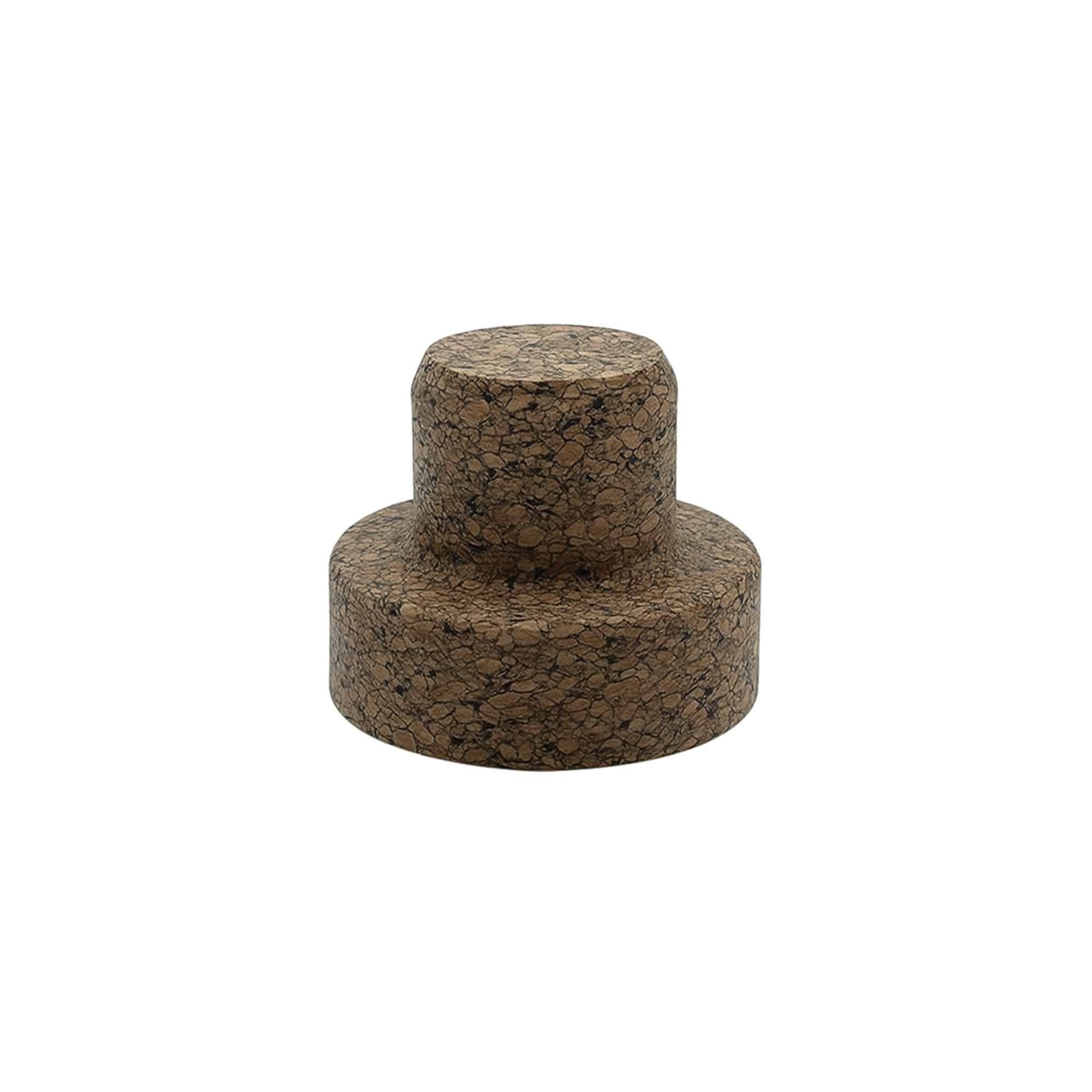 Čep za bocu „Sharp“ 22,5 mm, Corkcoal, za otvor: plosnati čep