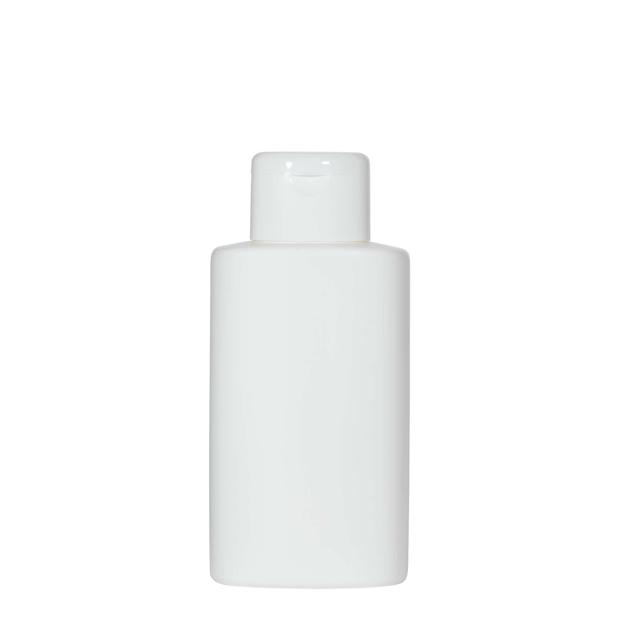 Plastična flaša 250 ml 'Indy', ovalna, HDPE, bijela, otvor: Navojni zatvarač