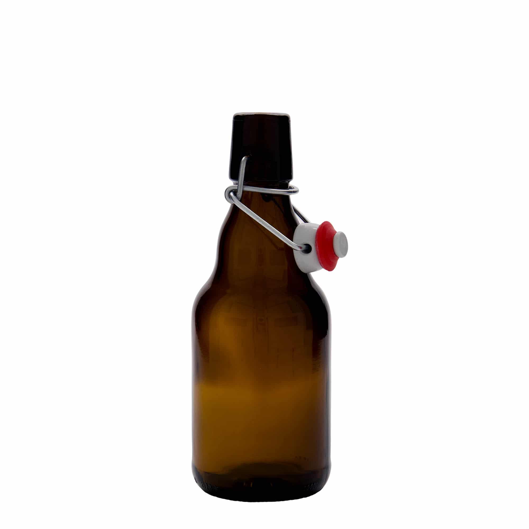 Flaša za pivo 330 ml 'Steinie', staklo, smeđa, otvor: Zatvarač sa žicom