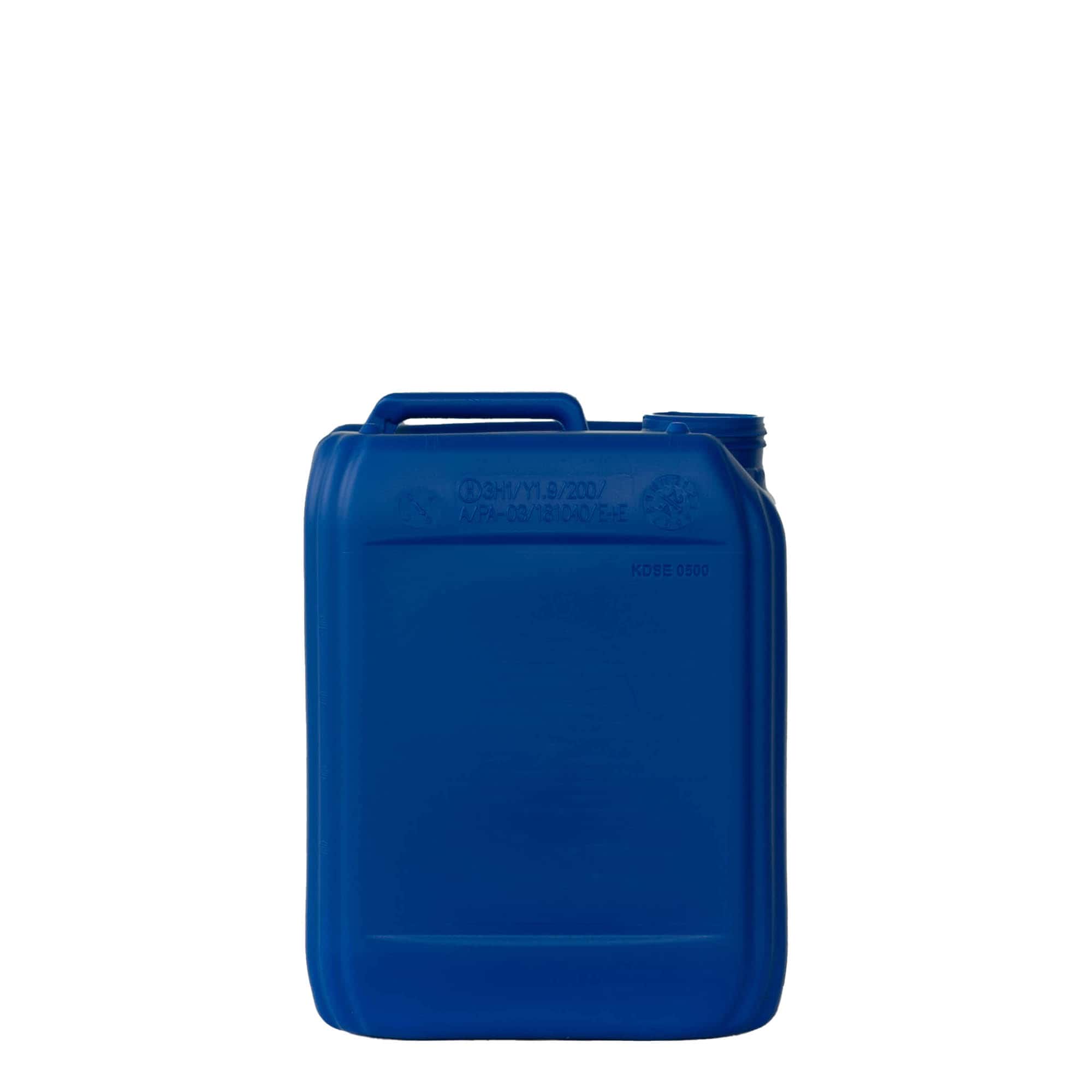 Kanister 5 l, kvadratni, HDPE plastika, plava, otvor: ND 55 Kanister 5 l, kvadratni, HDPE plastika, plava, otvor: ND 55