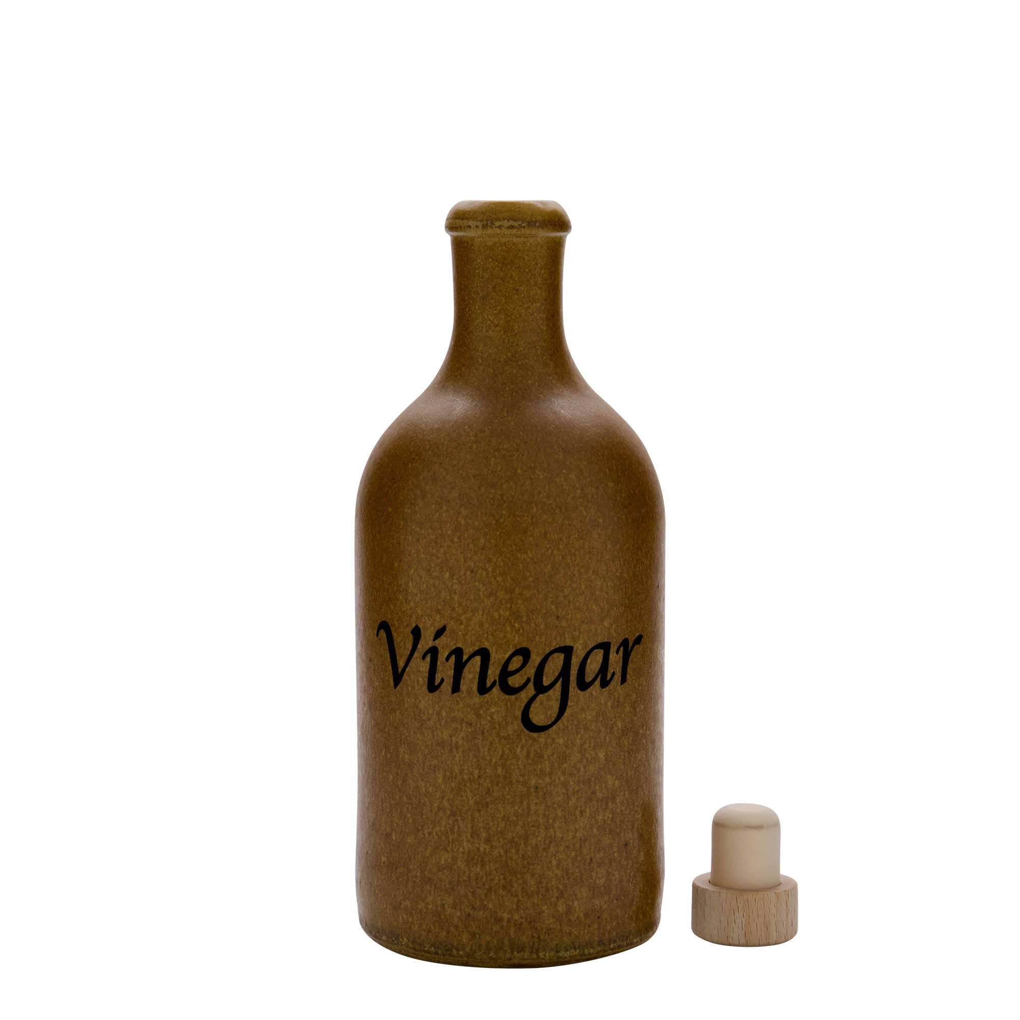 500 ml glineni vrč, motiv: ocat, kamenina, smeđe-kristalni, otvor: pluta 500 ml glineni vrč, motiv: ocat, kamenina, smeđe-kristalni, otvor: pluta