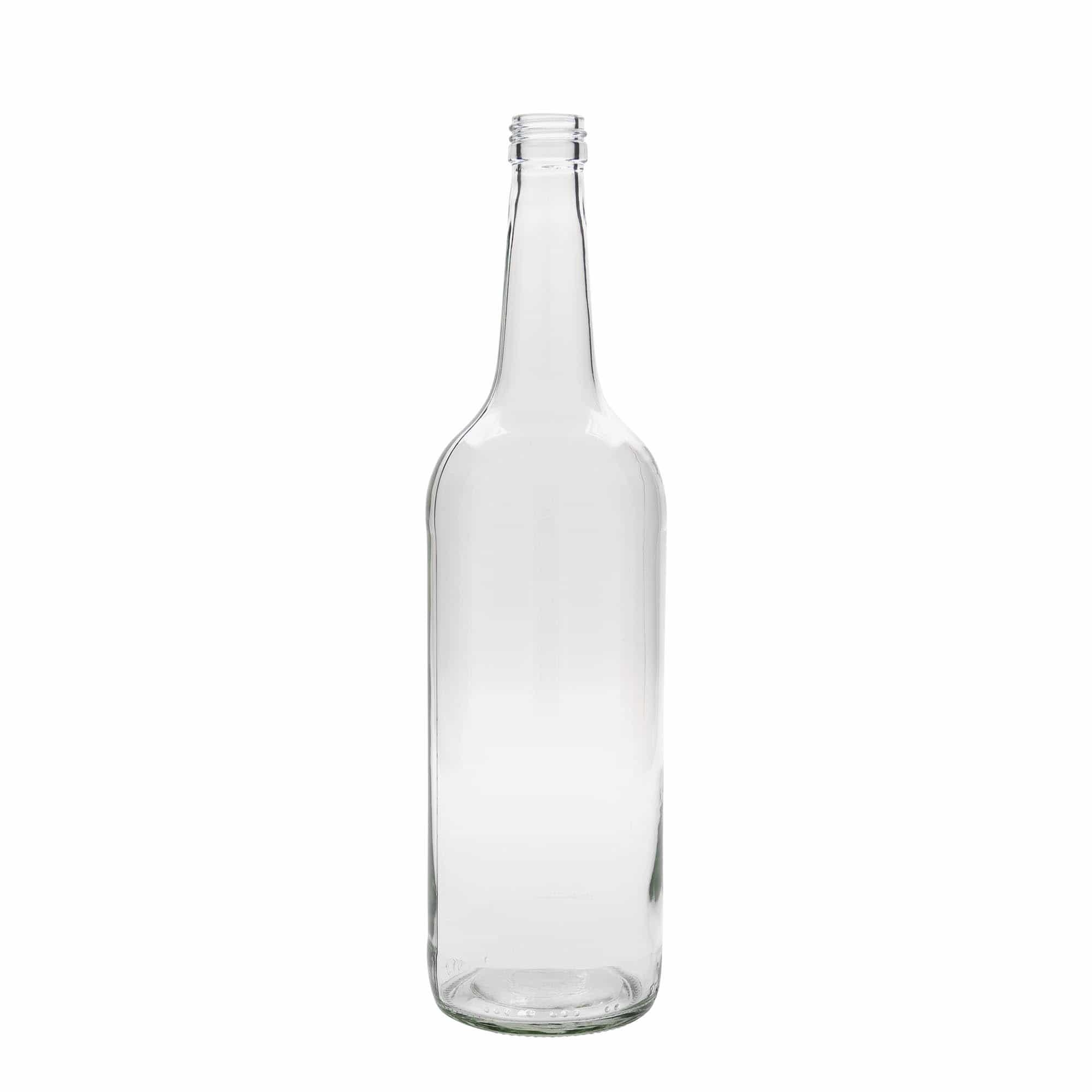 Staklena flaša sa ravnim vratom 1.000 ml, otvor: Pluto