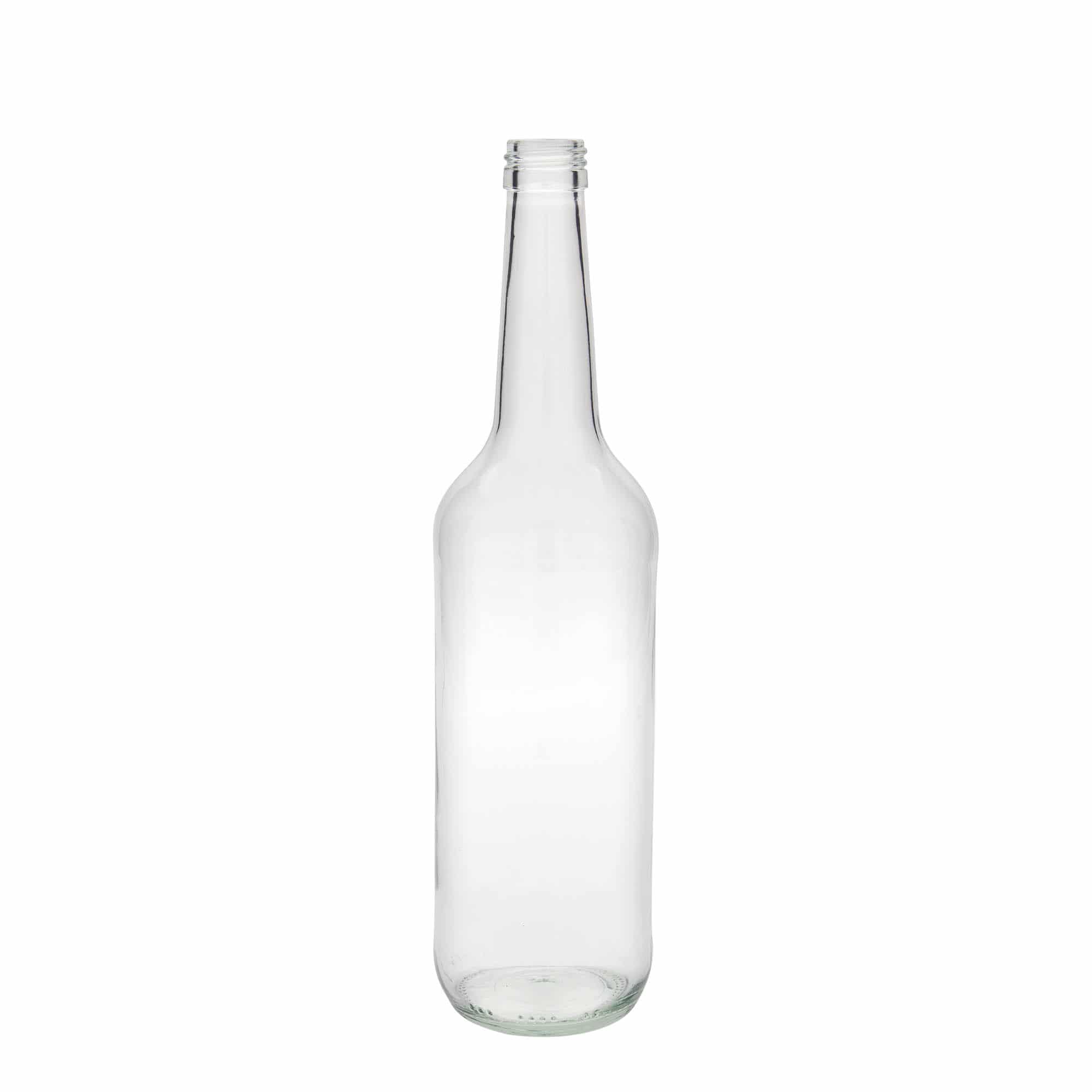 Staklena flaša sa ravnim vratom 700 ml, otvor: PP 28