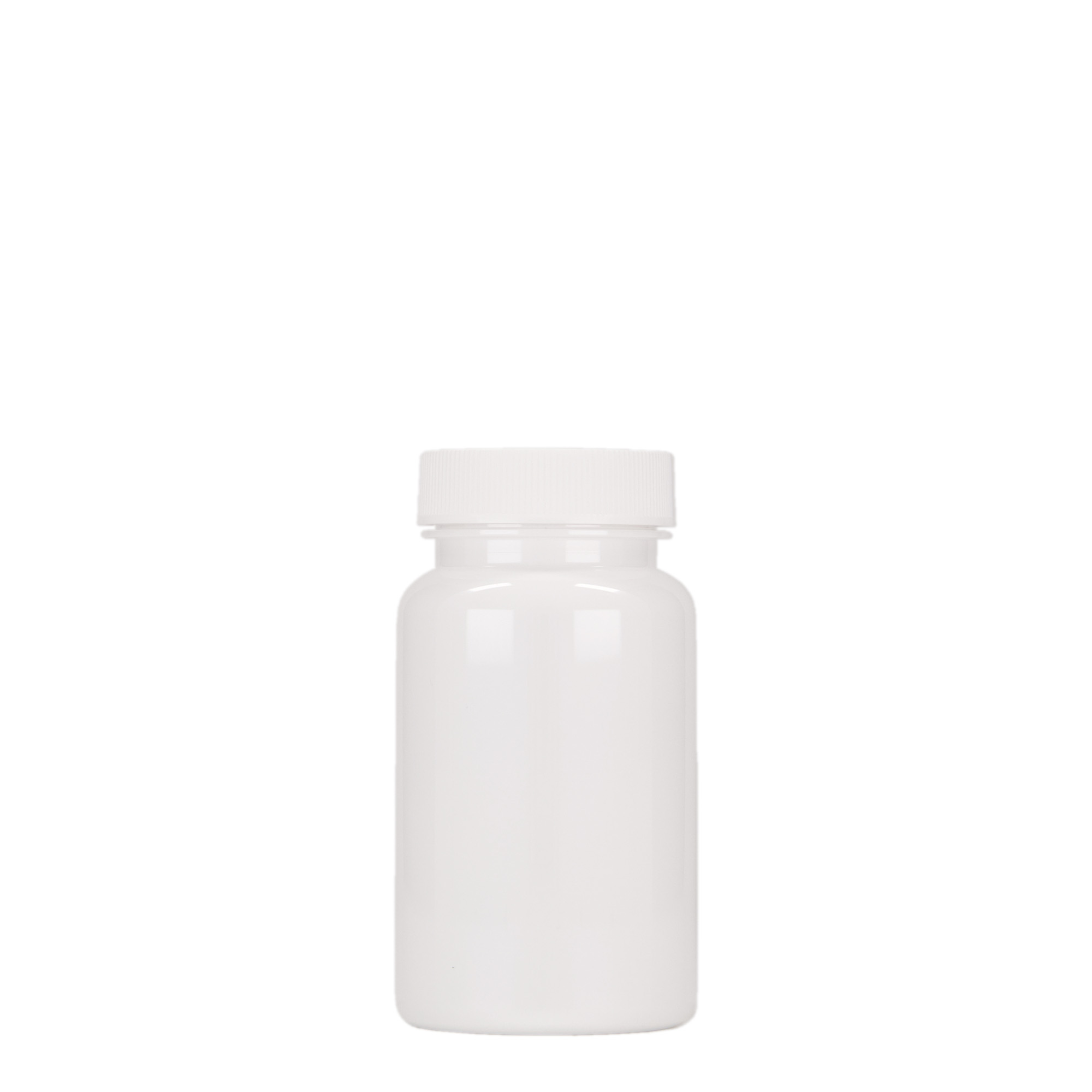 100 ml PET ambalaža, plastika, bijela, grlo: 38/400