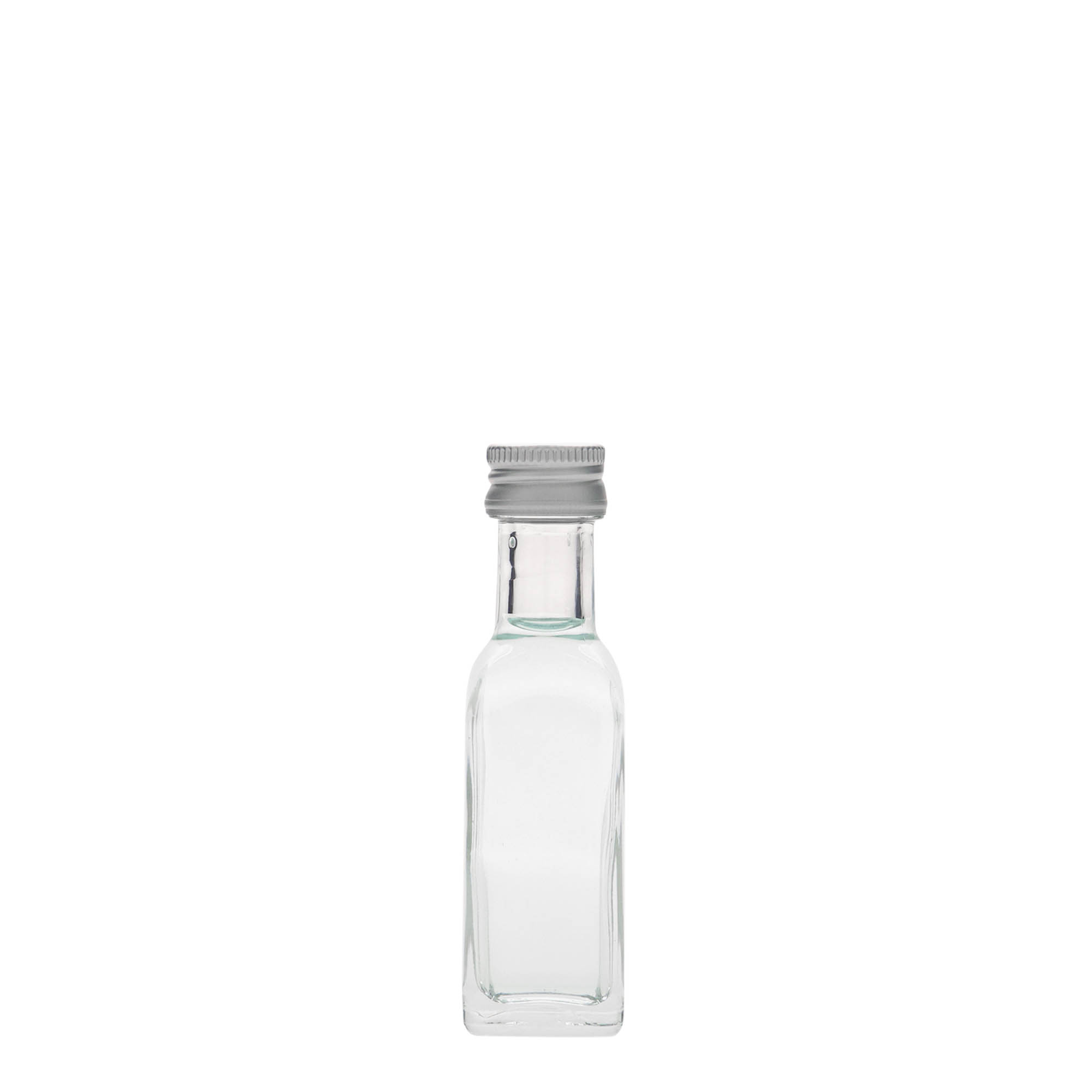 20 ml staklena boca „Marasca“, četvrtasta, grlo: PP 18