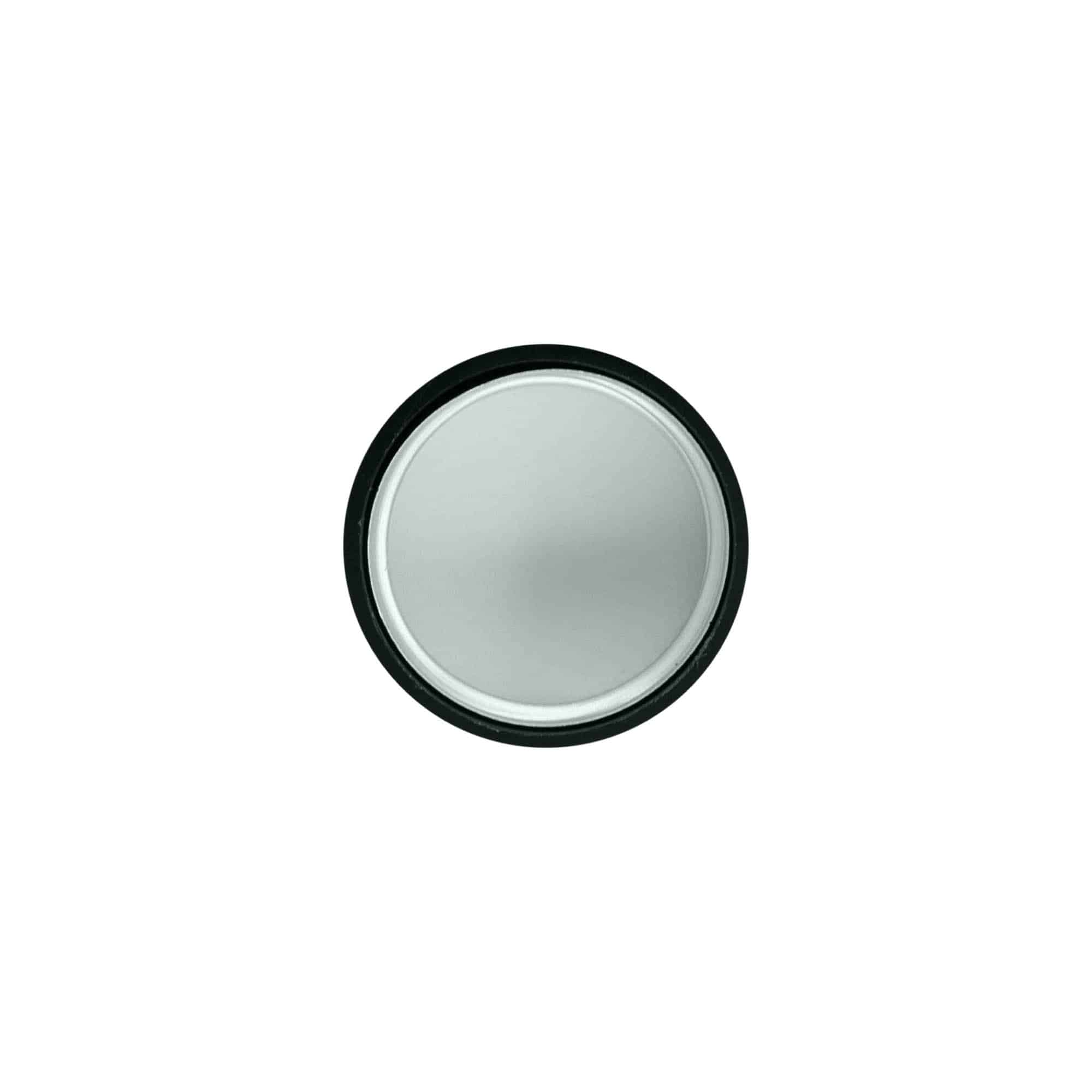 Navojni zatvarač, ABS plastika, srebrna, za otvor: GPI 28/400
