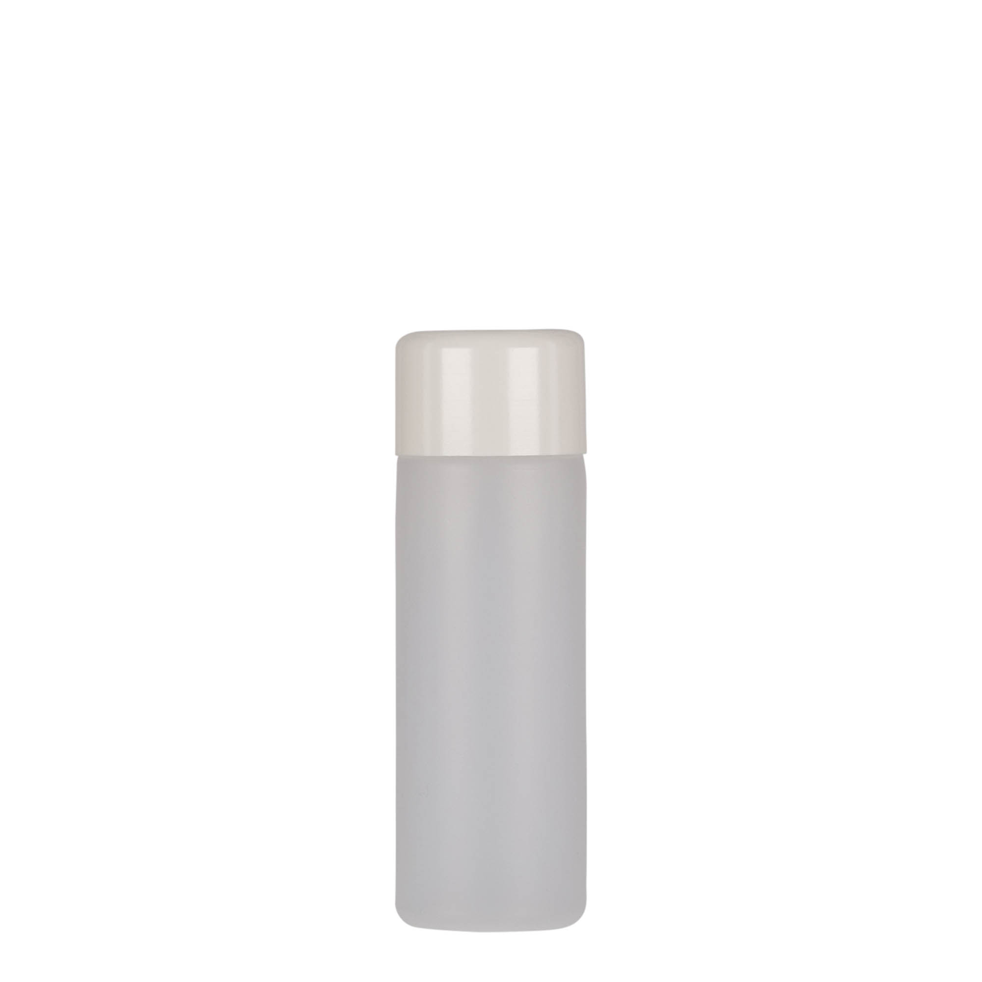 50 ml okrugla boca, PE-plastika, prirodna, otvor: navojni zatvarač