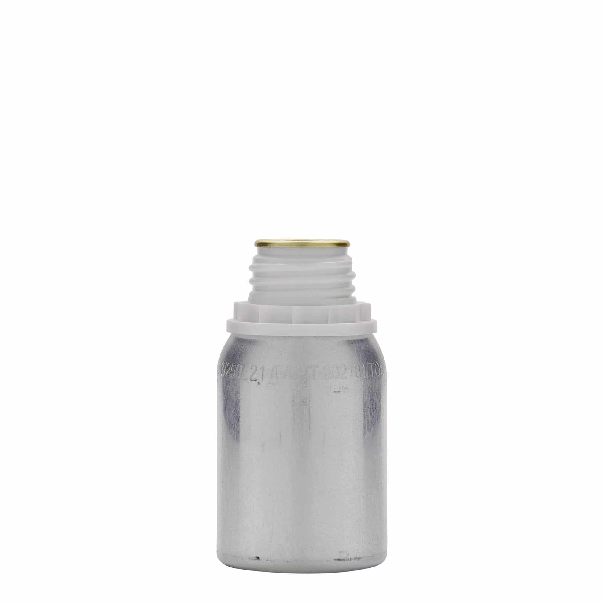 Aluminijumska flaša 125 ml, metal, srebrna, otvor: DIN 32