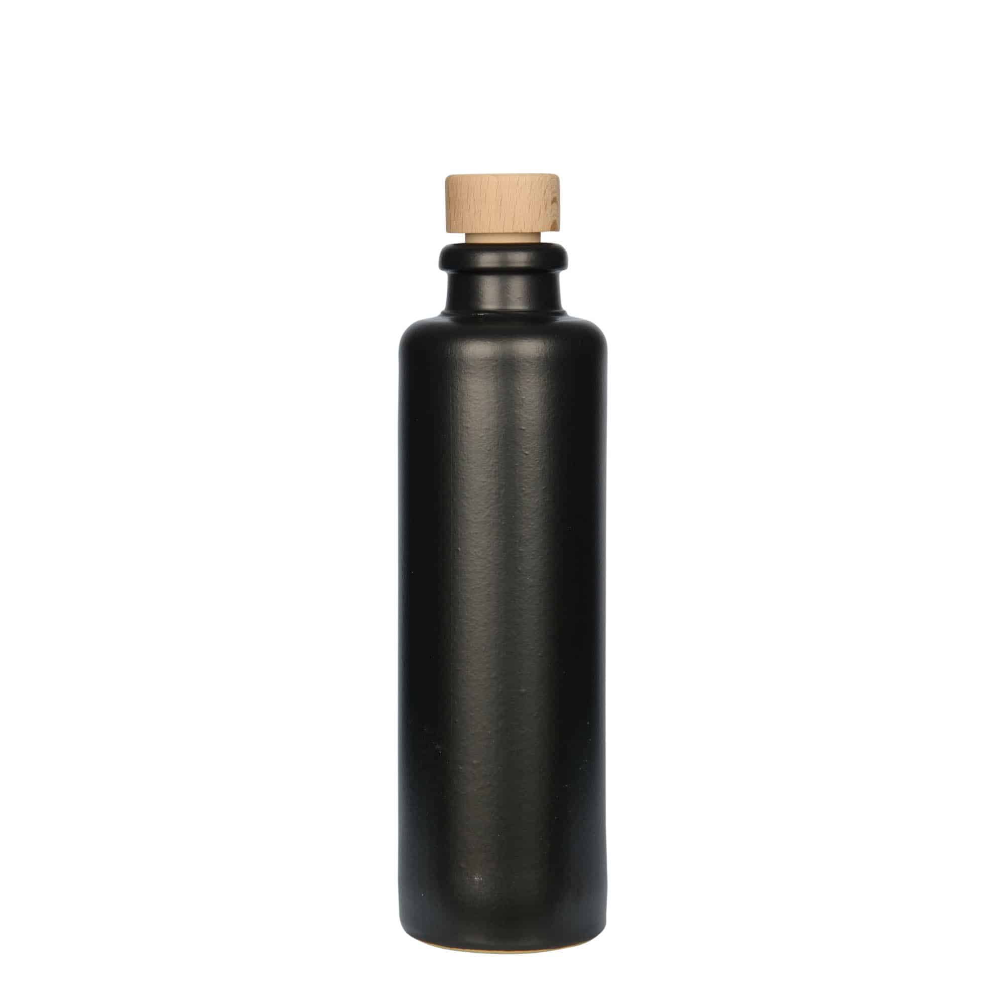 Glineni vrč 200 ml, keramika, crna, otvor: Pluto Glineni vrč 200 ml, keramika, crna, otvor: Pluto