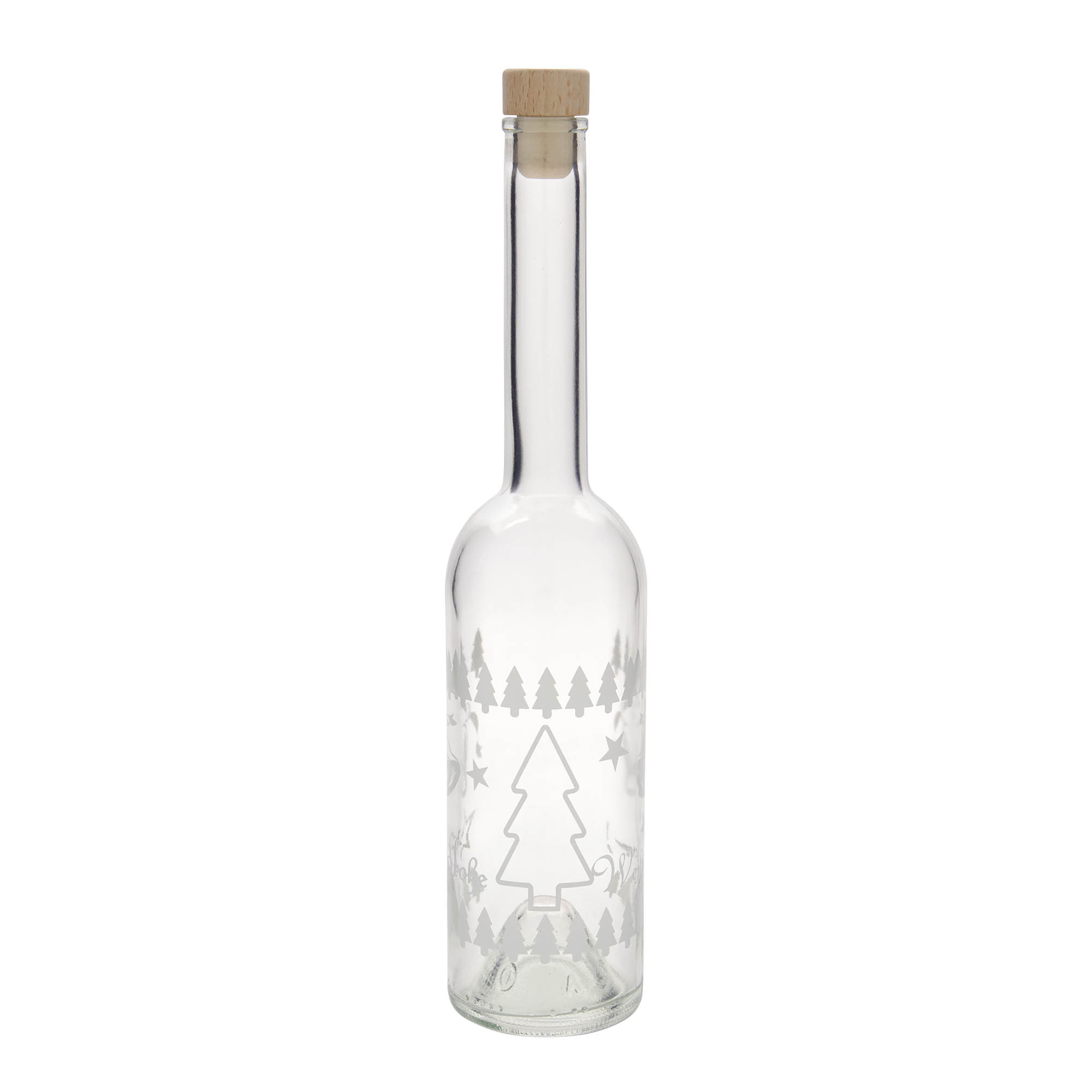 500 ml staklena boca 'Opera', motiv: Klasični Božić, grlo: pluta 500 ml staklena boca 'Opera', motiv: Klasični Božić, grlo: pluta