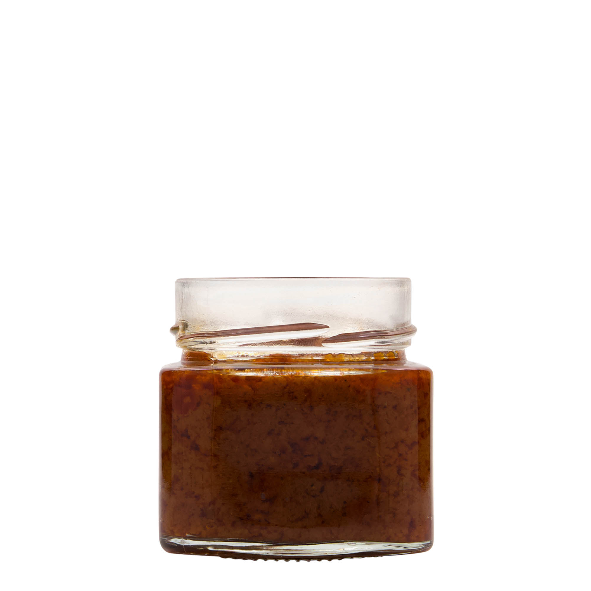 Četverougla staklenka 212 ml 'Kimba', otvor: Extra-Deep-Twist-Off (EDTO 70)