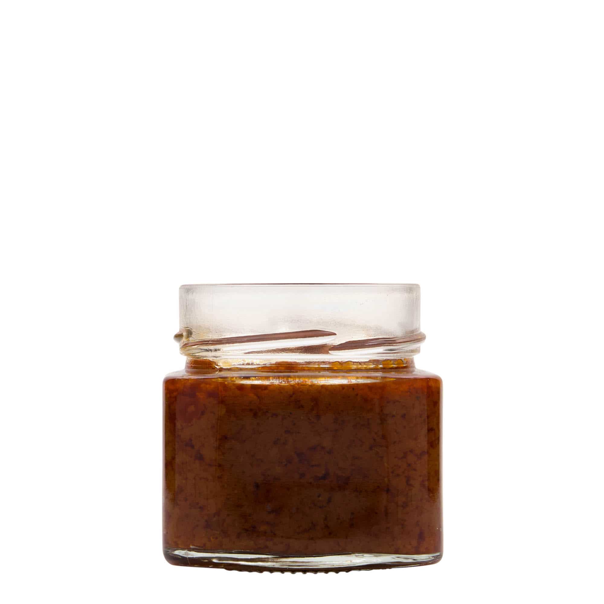Četverougla staklenka 212 ml 'Kimba', otvor: Extra-Deep-Twist-Off (EDTO 70)