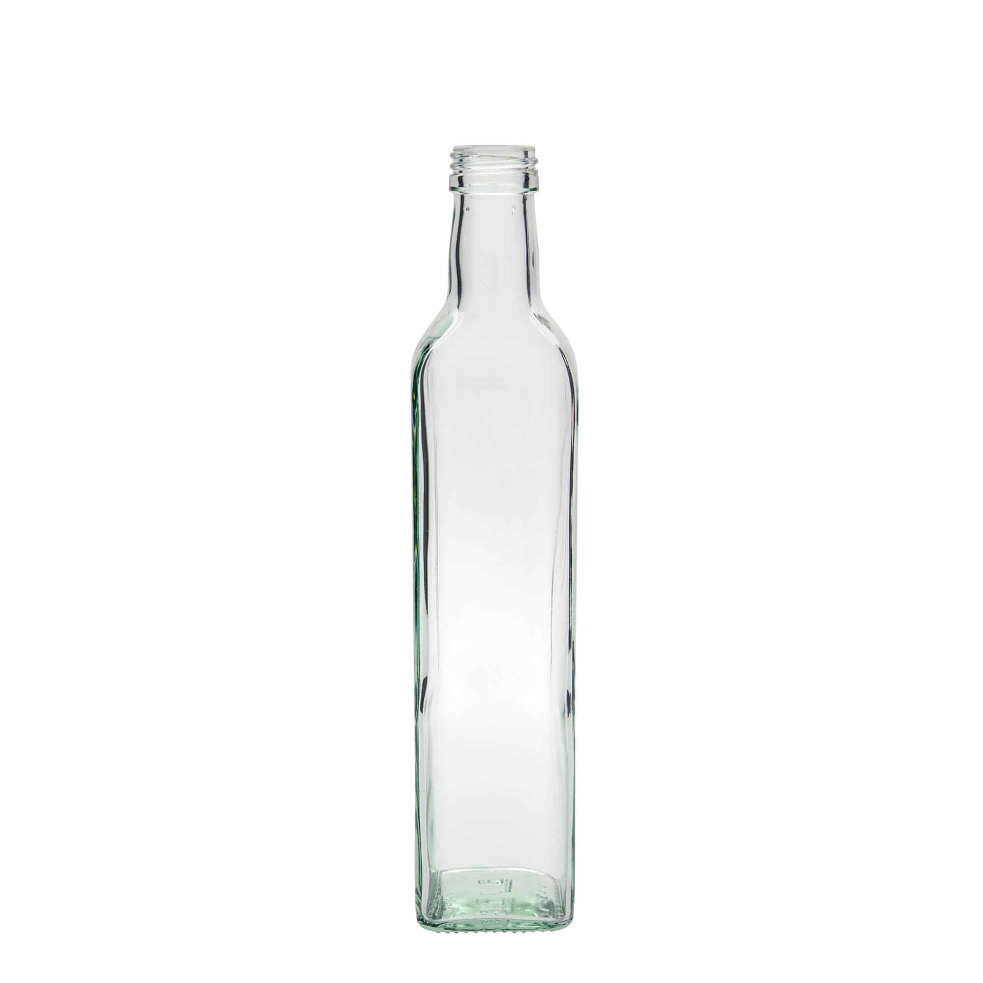 Staklena flaša 500 ml 'Marasca', kvadratna, otvor: PP 31,5 Staklena flaša 500 ml 'Marasca', kvadratna, otvor: PP 31,5