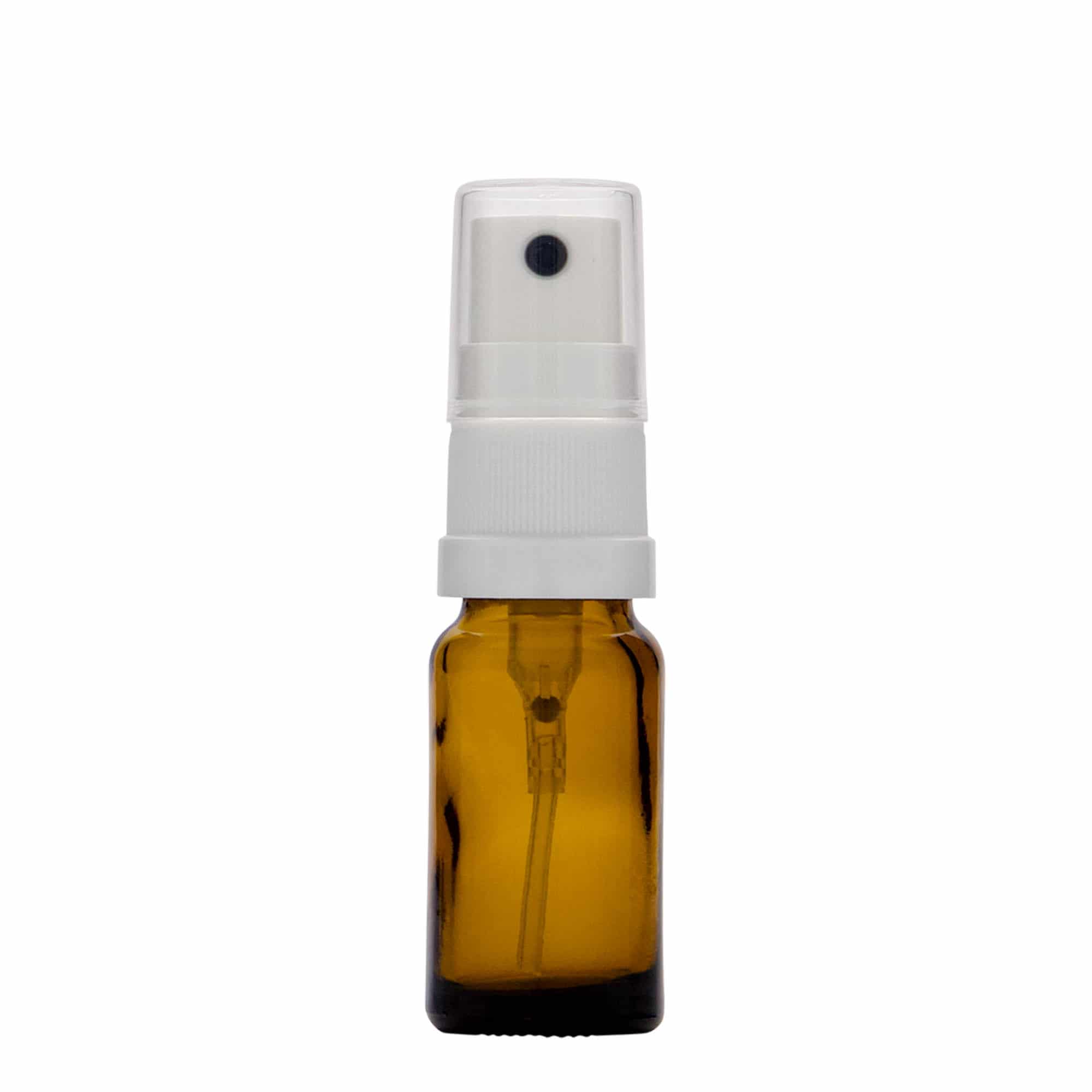 10 ml bočica za prskanje, medicinska, staklena, smeđa, grlo: DIN 18