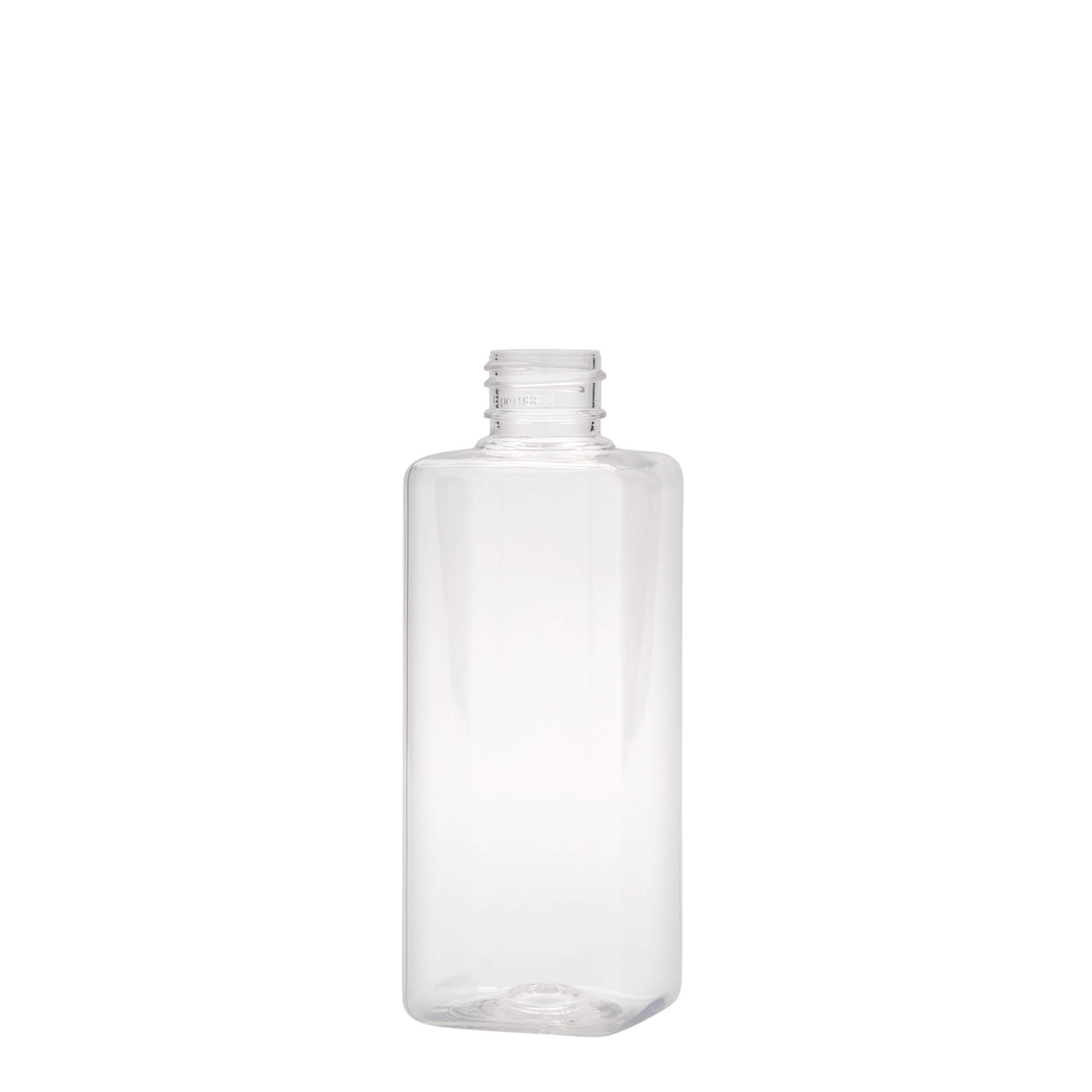 200 ml PET-boca 'Karl', četvrtasta, plastika, grlo: 24/410
