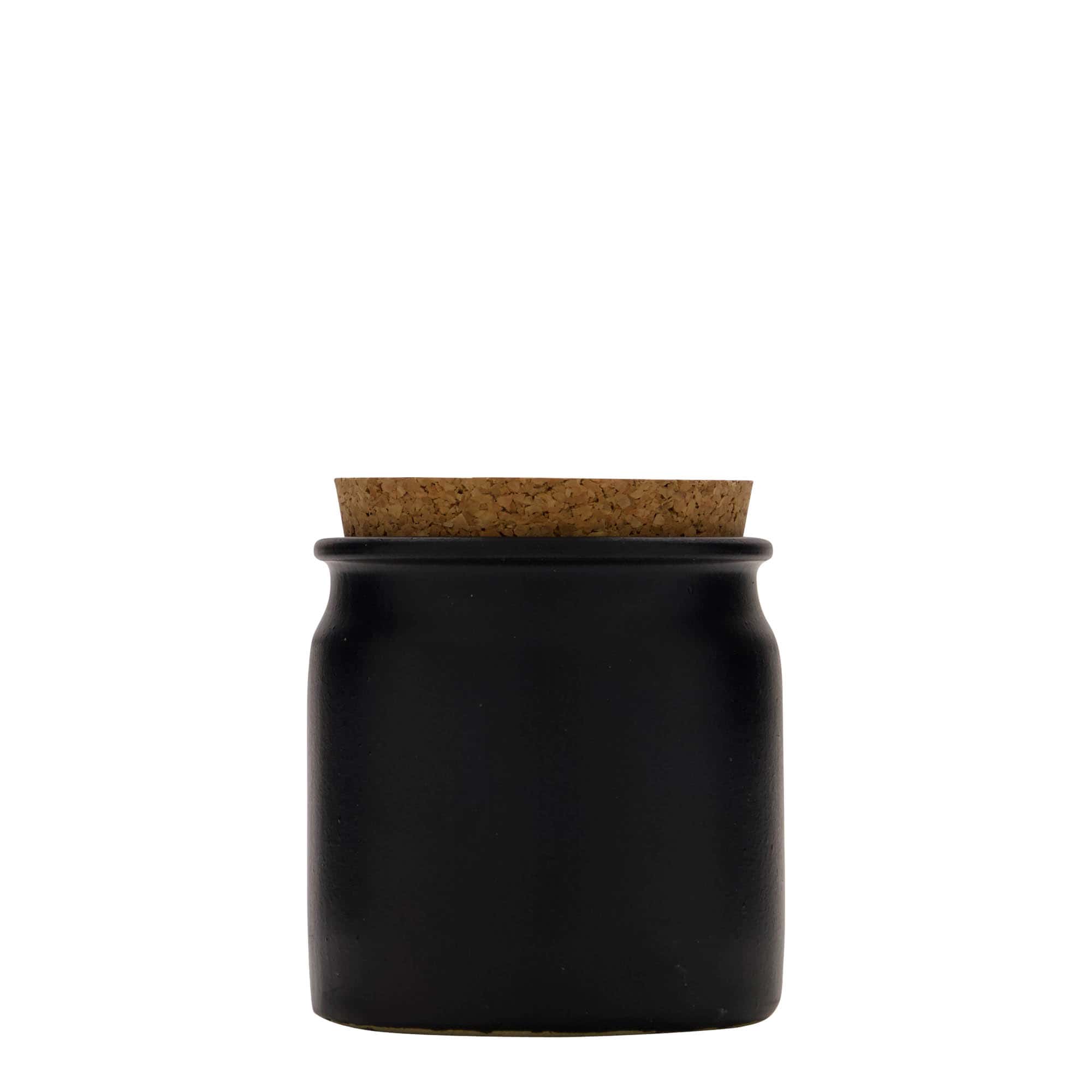 Keramička posuda 160 ml, keramika, crna, otvor: Pluto