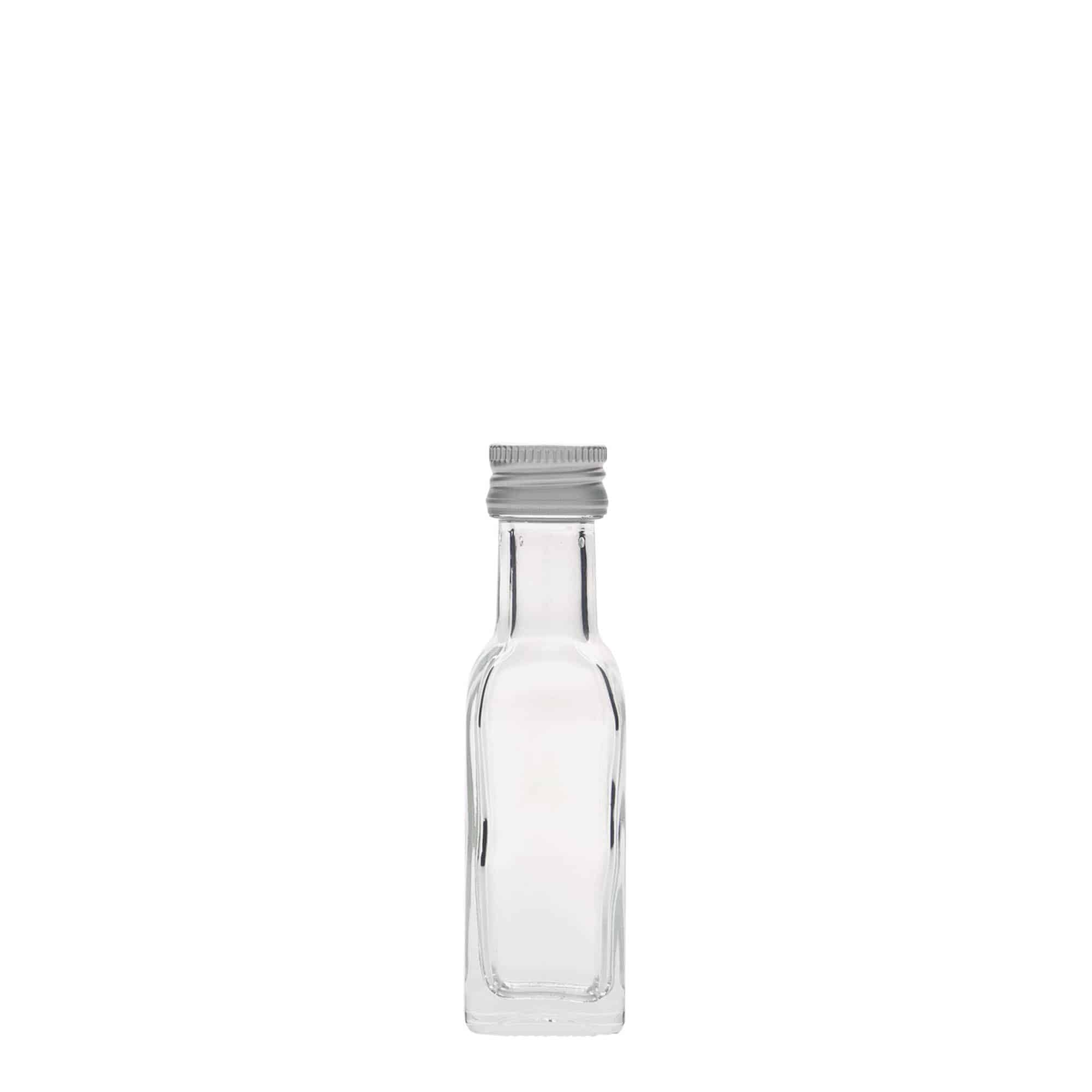20 ml staklena boca 'Marasca', četvrtasta, grlo: PP 18