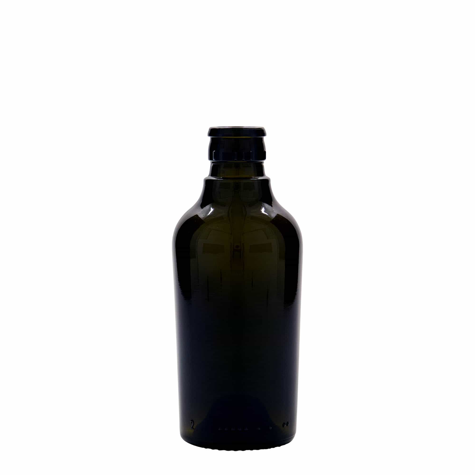 Flaša za sirće/ulje 250 ml 'Oleum', staklo, antikno zelena, otvor: DOP Flaša za sirće/ulje 250 ml 'Oleum', staklo, antikno zelena, otvor: DOP