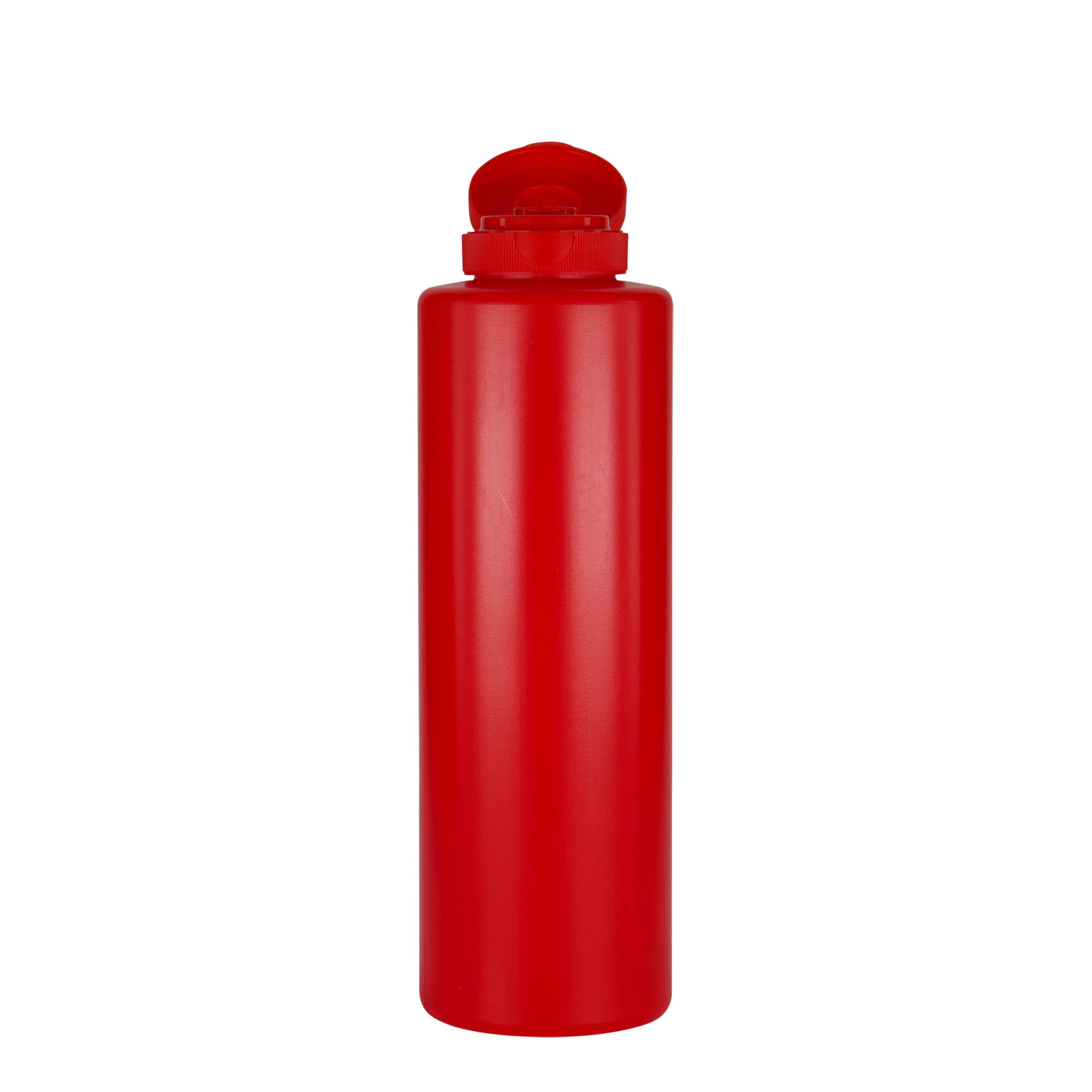 Flaša za umake 500 ml, LDPE plastika, crvena, otvor: GPI 38/400