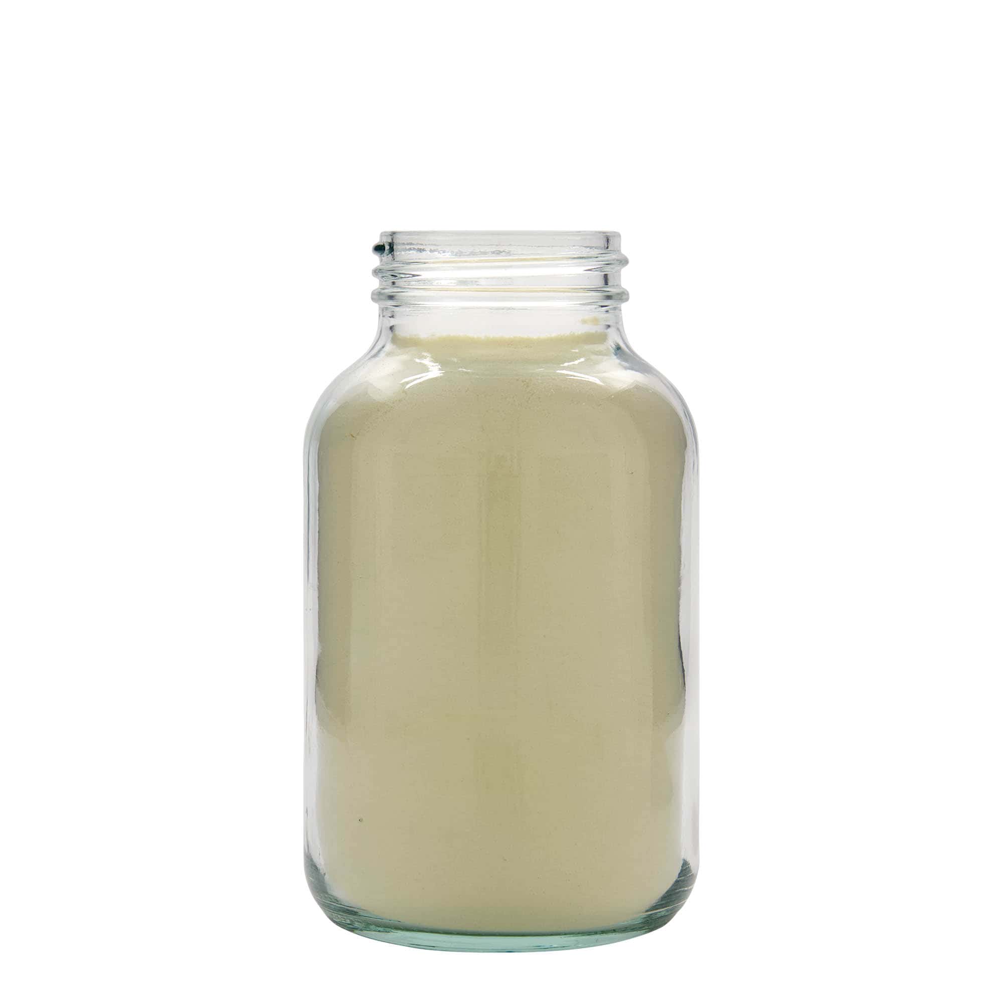 Staklenka sa širokim vratom 1.000 ml, otvor: DIN 68
