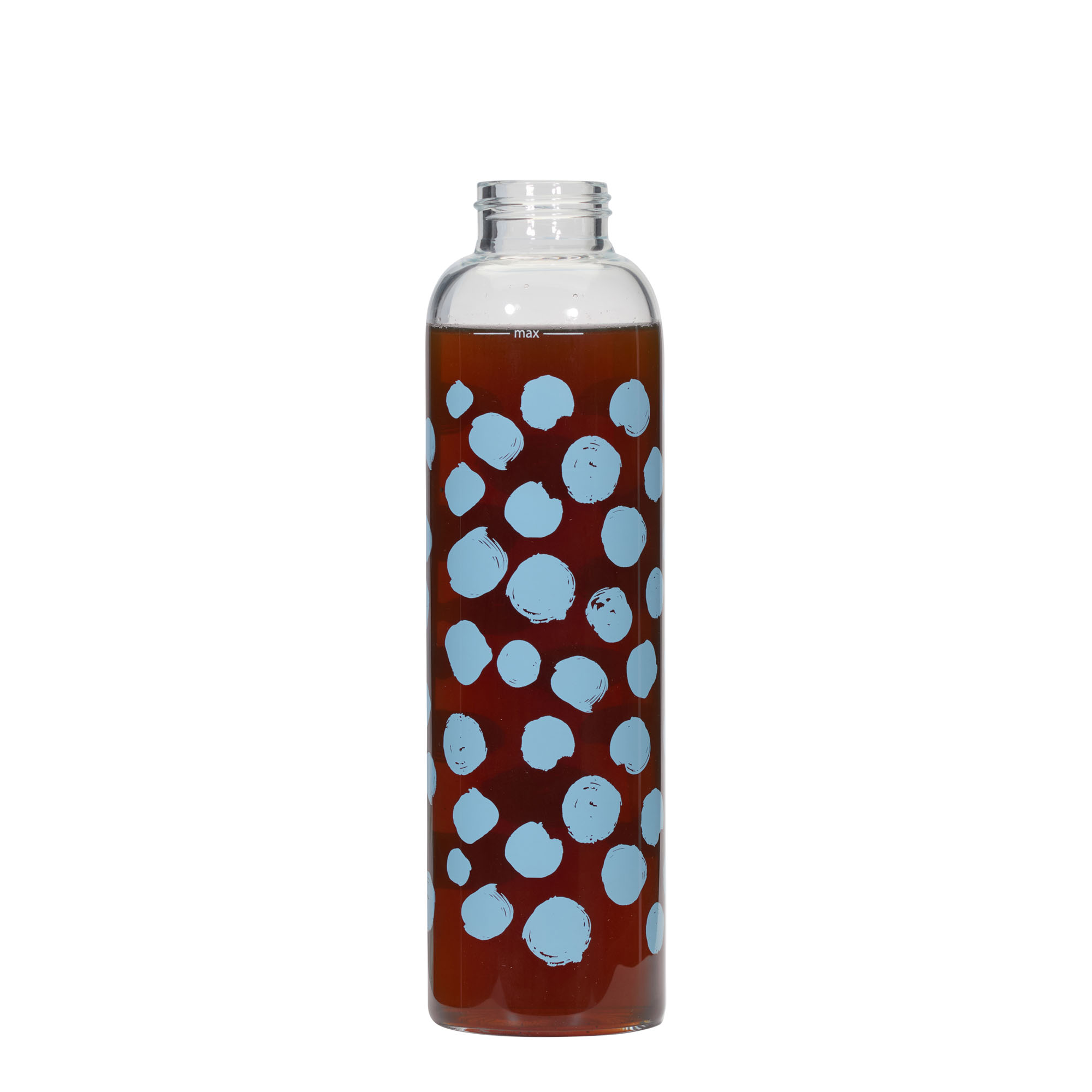 Flaša za piće 500 ml 'Perseus', motiv: Plave tačke, otvor: Navojni zatvarač
