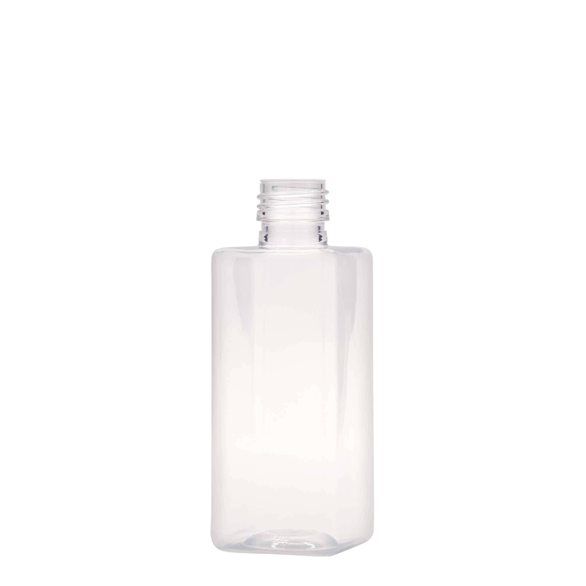 250 ml PET-boca „Karl“, kvadratna, plastika, grlo: PP 28