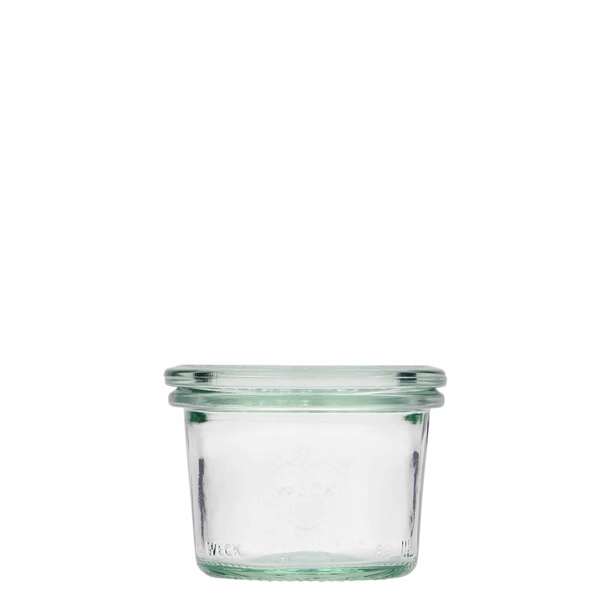 WECK staklenka sa poklopcem 80 ml, otvor: Okrugli rub