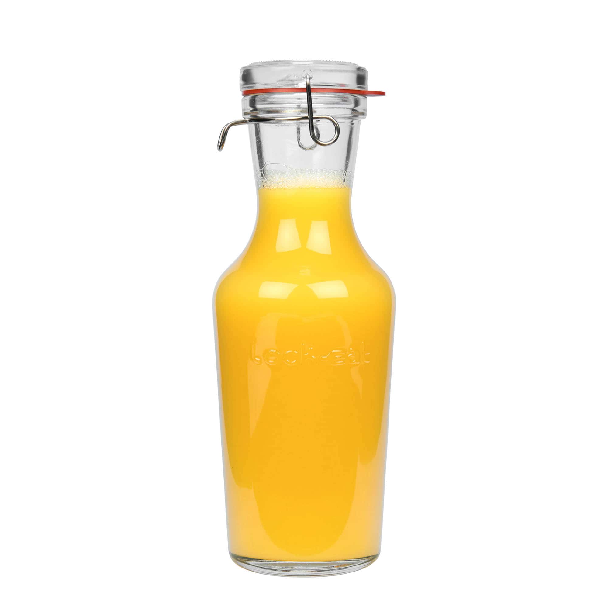 1.000 ml staklena karafa „Lock-Eat“, otvor: zatvarač sa žičanim kopčama