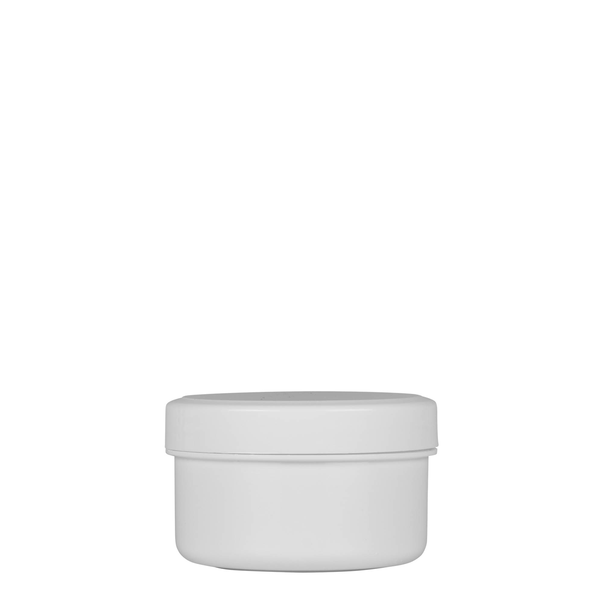 60 ml plastična posuda 'White Line', PP, bijela, otvor: navojni poklopac