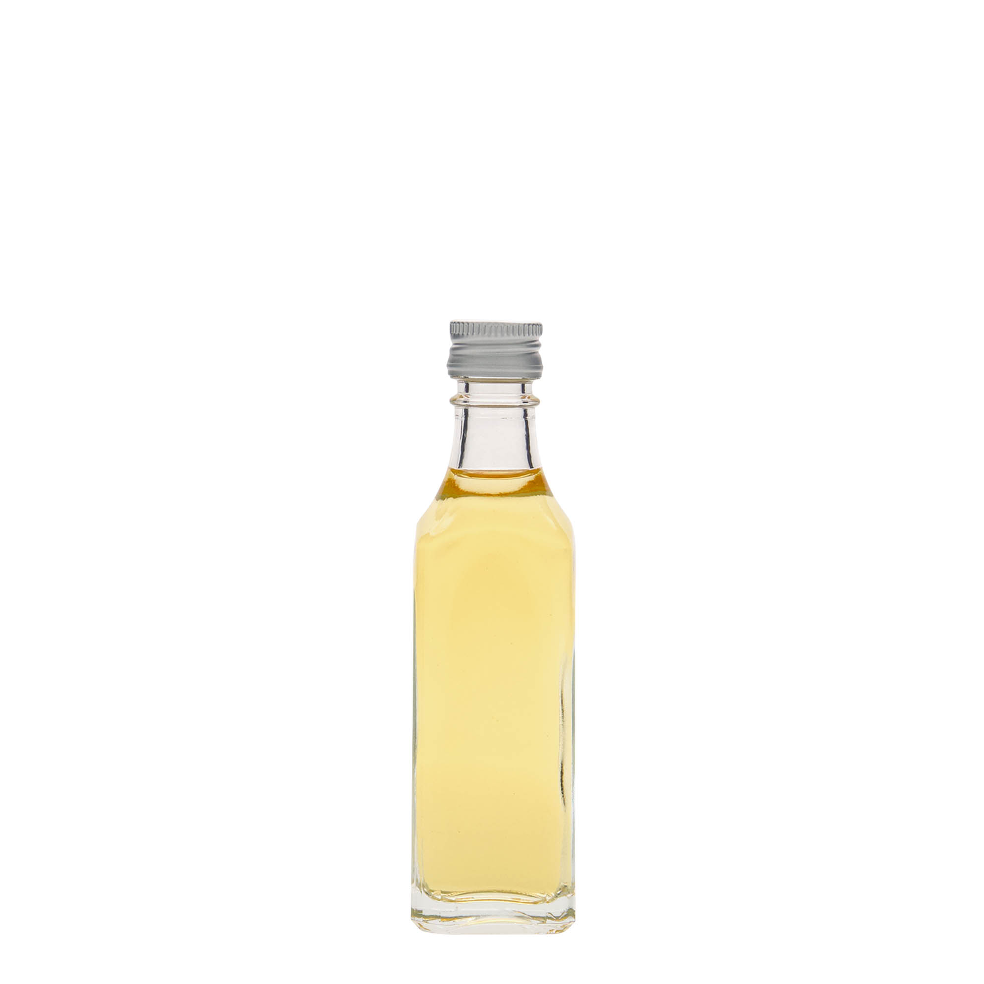 50 ml staklena boca 'Siena', četvrtasta, otvor: PP 18