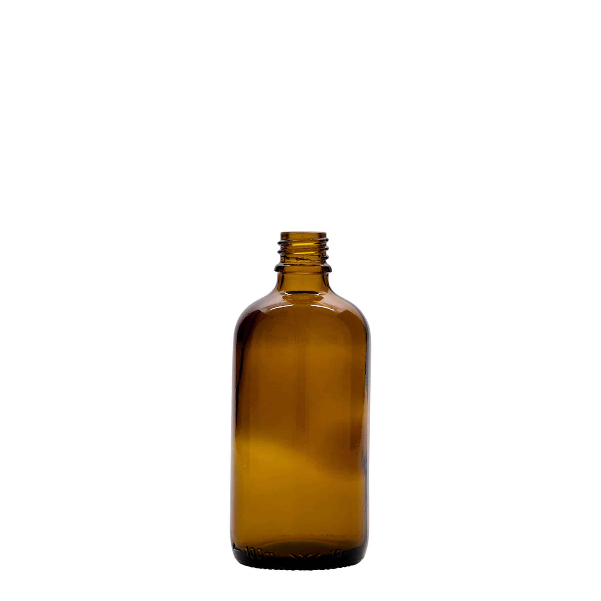 100 ml medicinska bočica, staklena, smeđa, otvor: DIN 18 100 ml medicinska bočica, staklena, smeđa, otvor: DIN 18