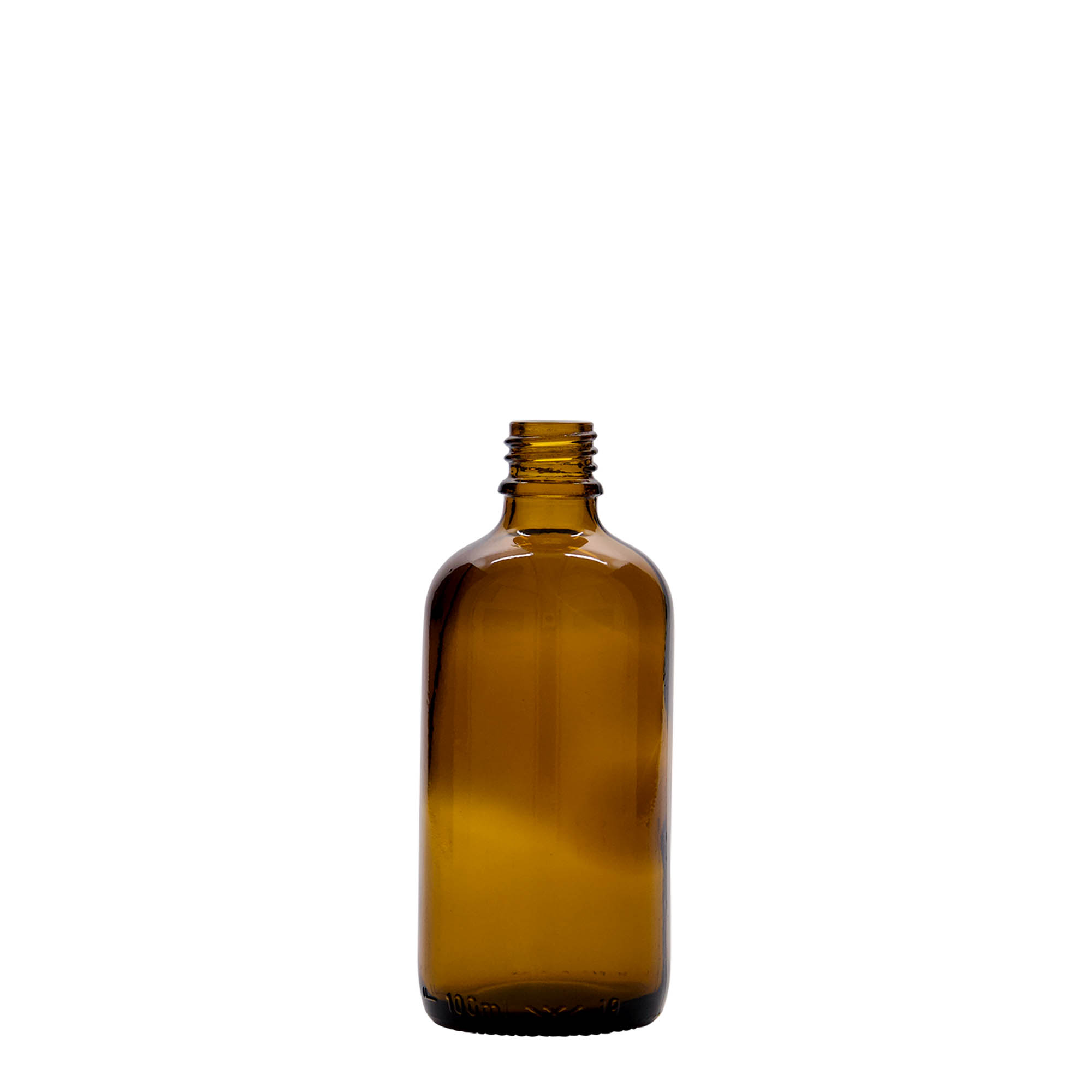 100 ml medicinska bočica, staklena, smeđa, otvor: DIN 18