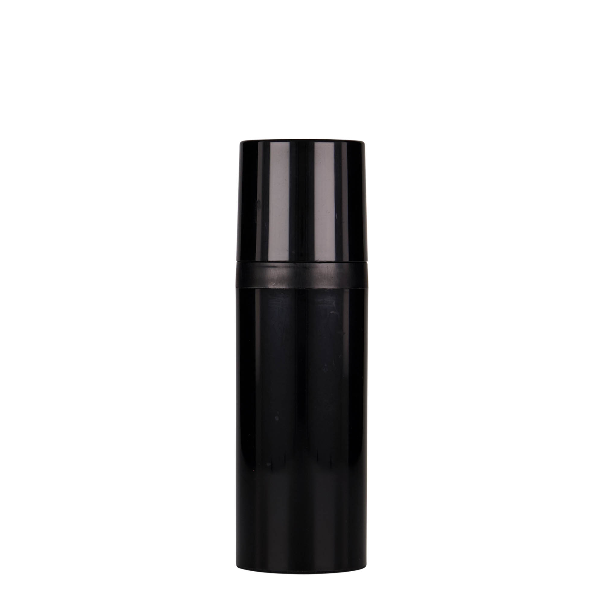 50 ml Airless dozirnik „Mezzo“, PP-plastika, crni