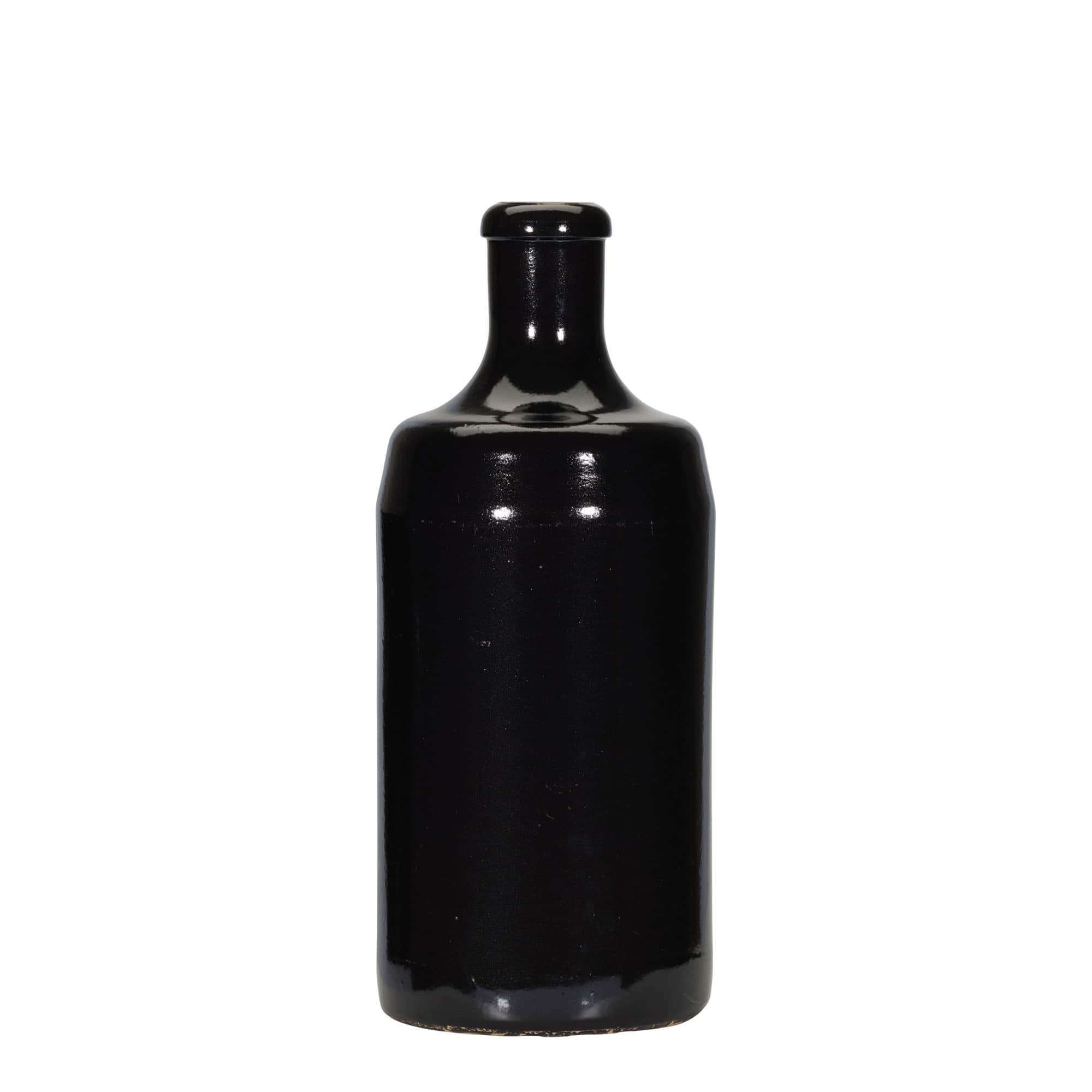700 ml glineni vrč „Calvados, kamenina, crni, otvor: pluta“